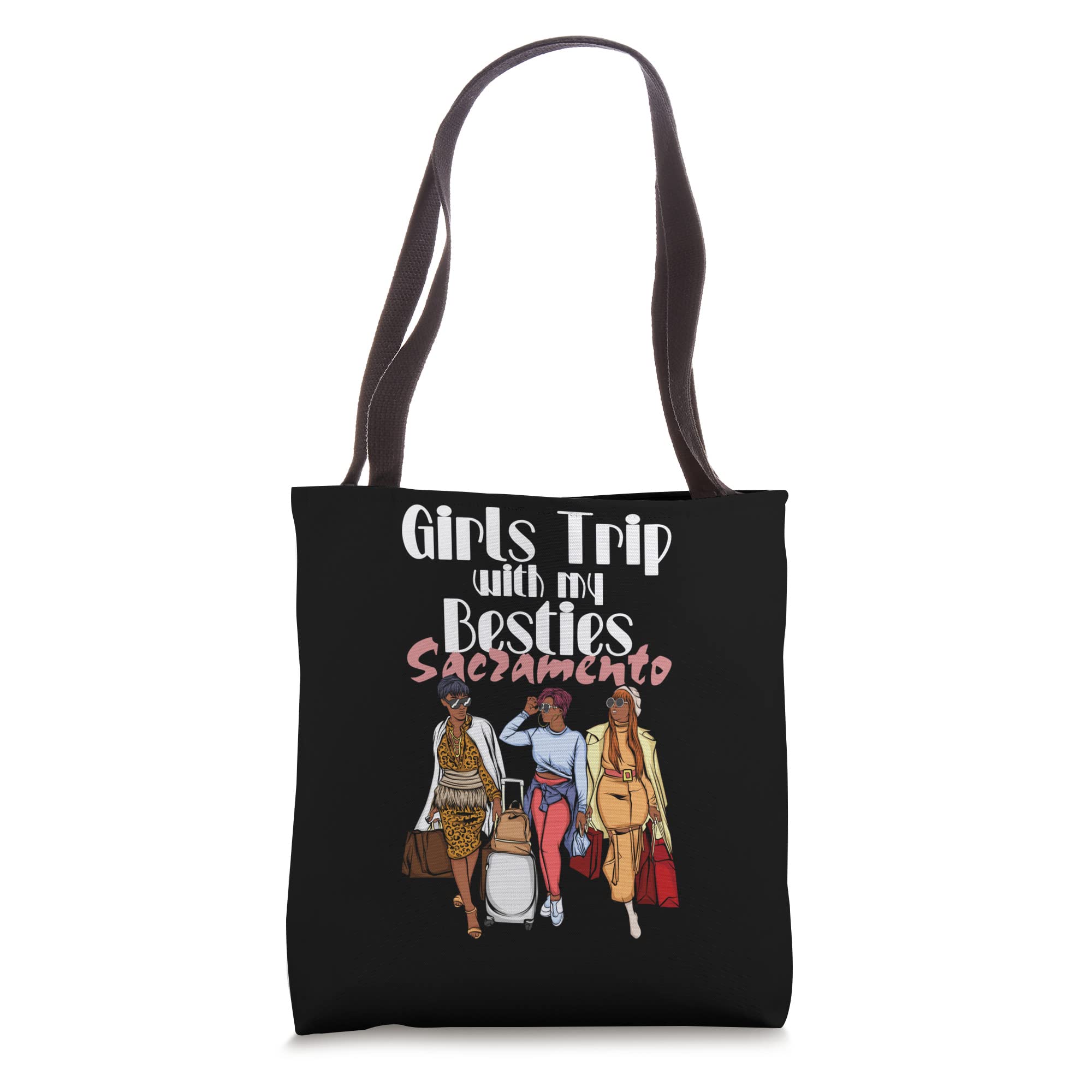 Best Melanin Black Vacation Tote Bag for Women - Perfect for Girls Trips, Sacramento Getaways & Bestie Travel Accessories | Durable & Stylish Carryall for Beach, Shopping & Daily Use