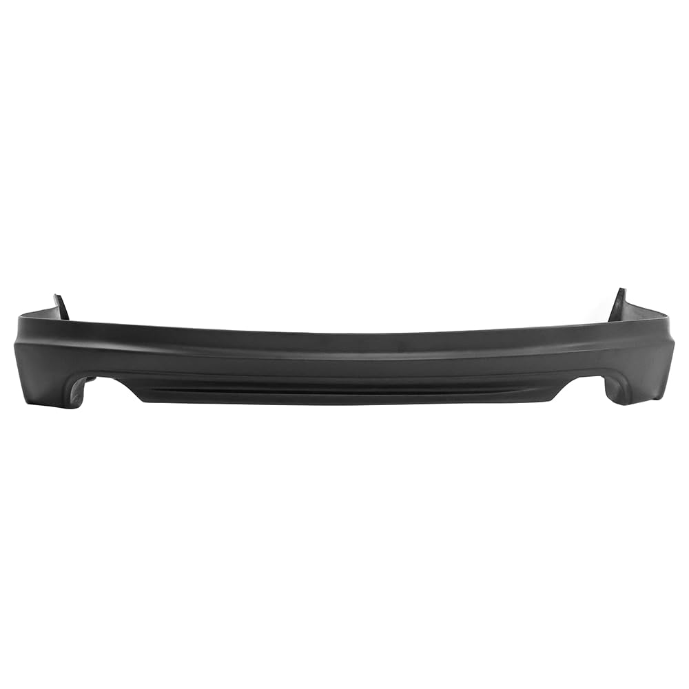 IKON MOTORSPORTS PU Black Rear Bumper Lip Spoiler Splitter for 2008-2010 Honda Accord (2009 Model) - Enhances Aerodynamics & Sporty Style for Street Racing & Car Shows