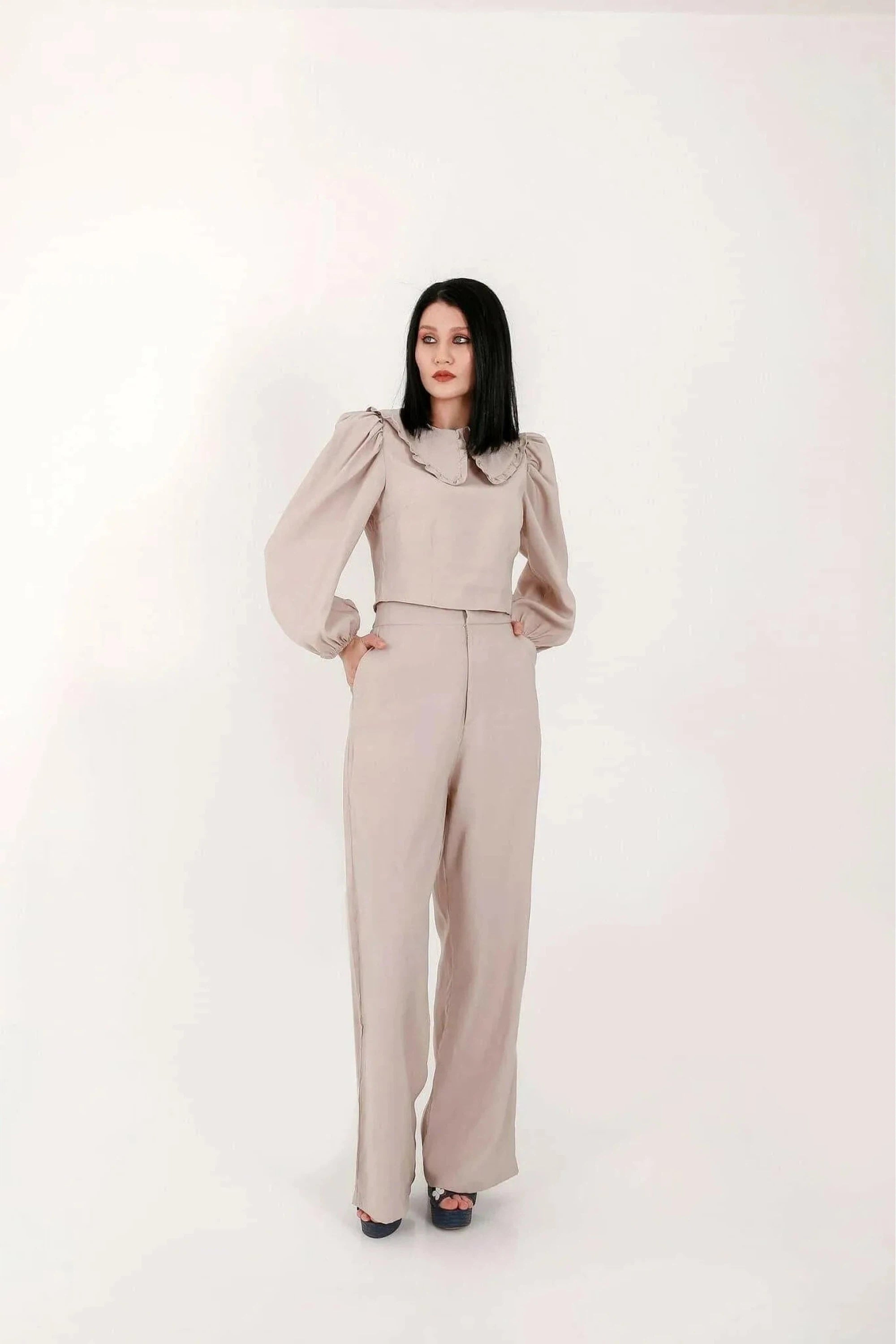 BY Baano Women's Trendy Pants Set - Stylish Dress Ensemble for Fashionable Outfits | Perfect for Office Wear, Casual Outings & Special Occasions