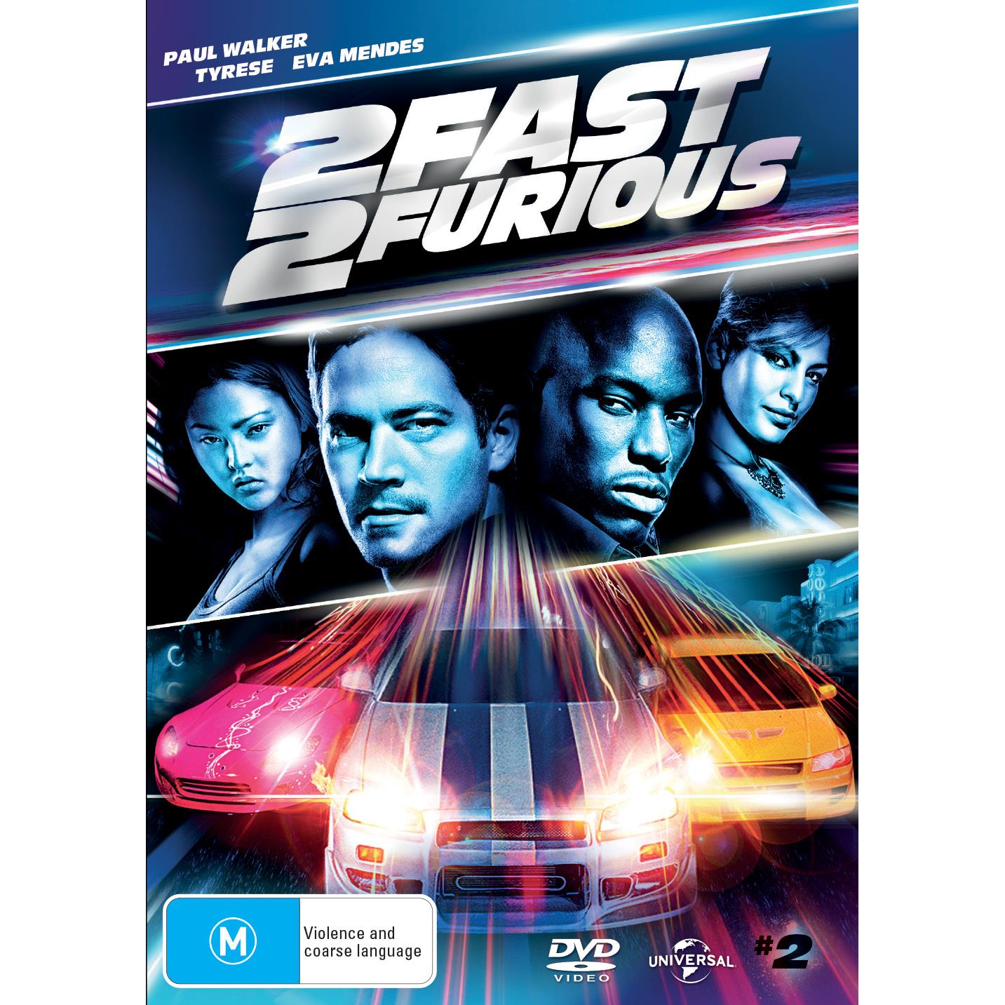 2 Fast 2 Furious DVD - Action Racing Movie Collection - Perfect for Movie Nights & Car Enthusiasts
