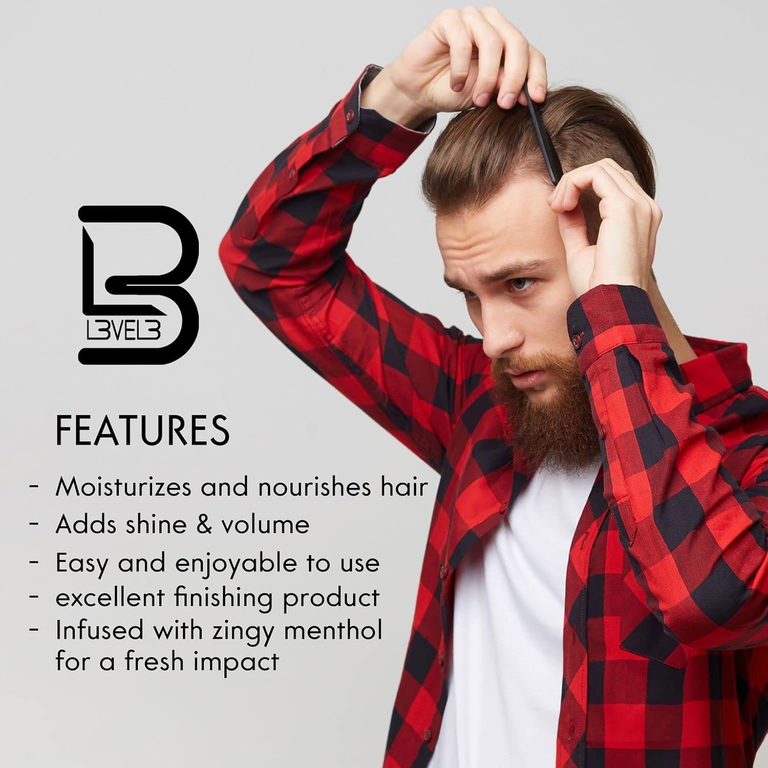 L3 Level 3 Hair Tonic for Women & Men - Hair Growth Serum with Natural Extracts - Volumizing & Shine Enhancing Treatment for Thicker, Healthier Hair - Perfect for Daily Use, Styling & Damaged Hair Repair