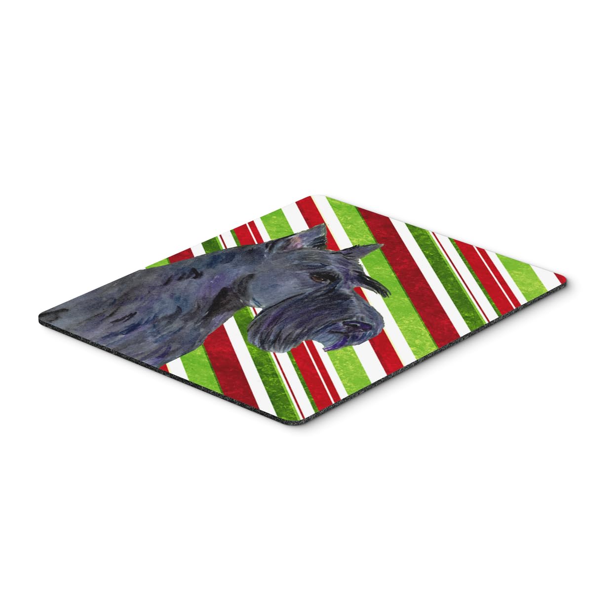 Scottish Terrier Candy Cane Christmas Mouse Pad - Holiday Themed Large Washable Mouse Mat for Home Office, Gaming & Computer Use - Perfect Gift for Dog Lovers