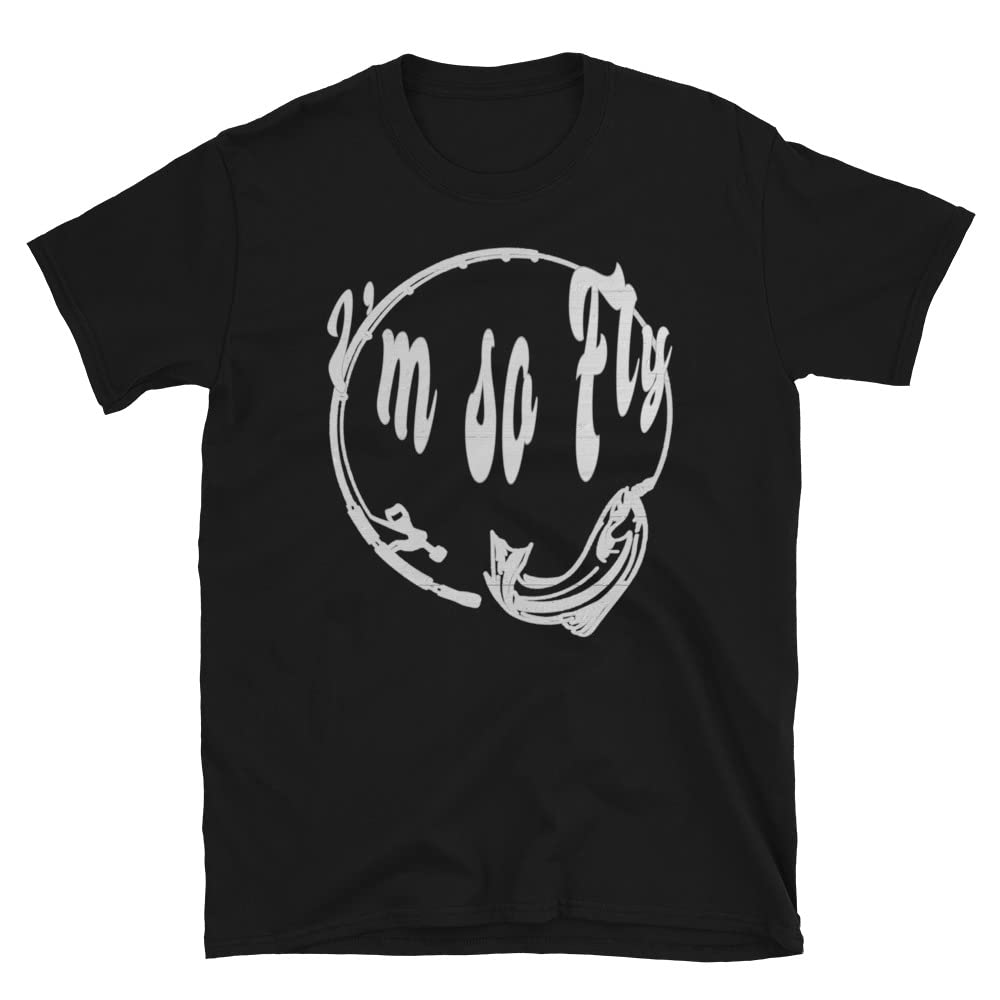 Fly Fishing T-Shirt - 'I'm So Fly' Graphic Tee for Fishermen, Perfect Gift for Fishing Teams & Enthusiasts - Ideal for Fishing Trips, Outdoor Adventures & Casual Wear