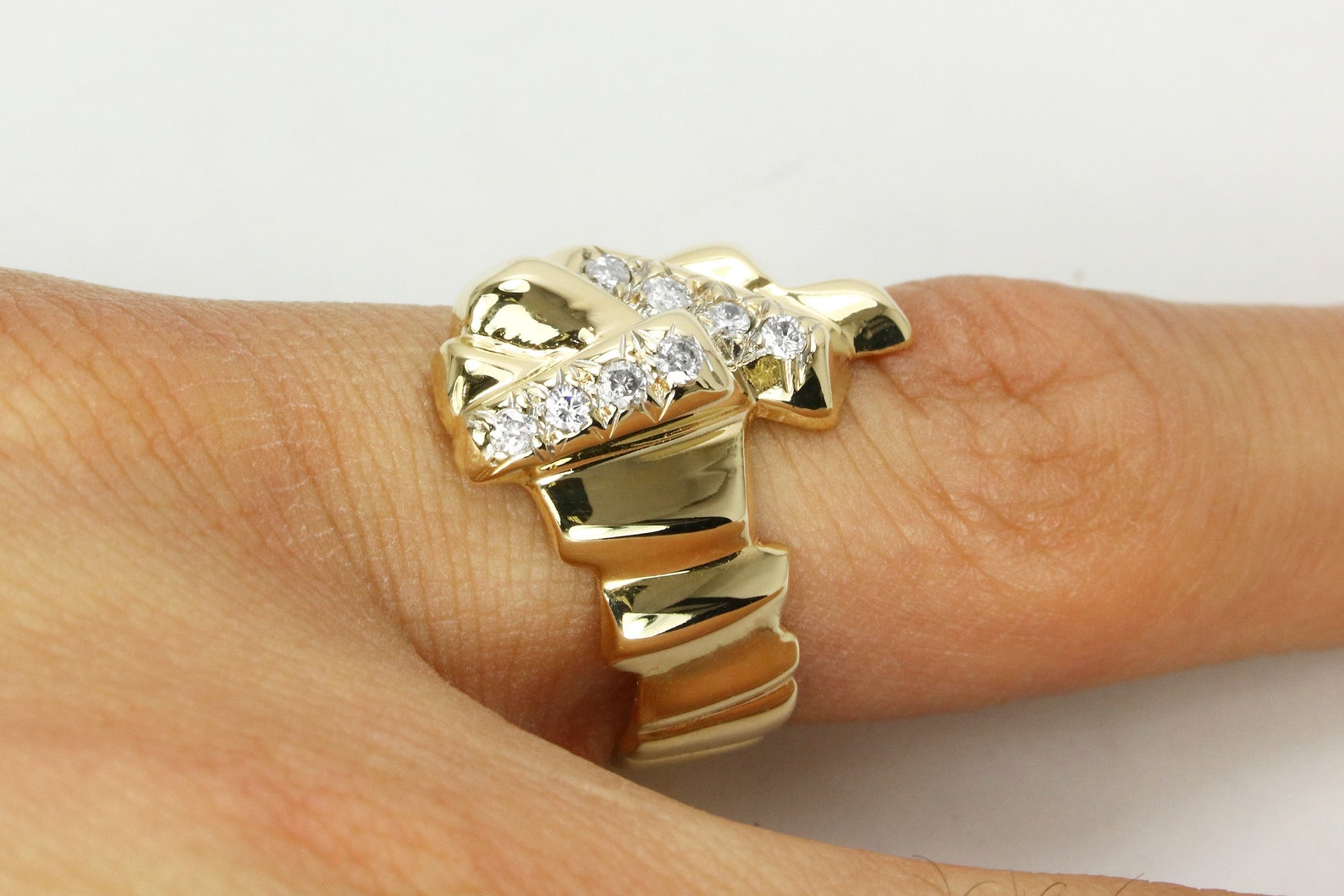 Elegant Everyday Diamond Ring - 14K Gold Stackable Band for Women | Perfect for Daily Wear, Office & Special Occasions