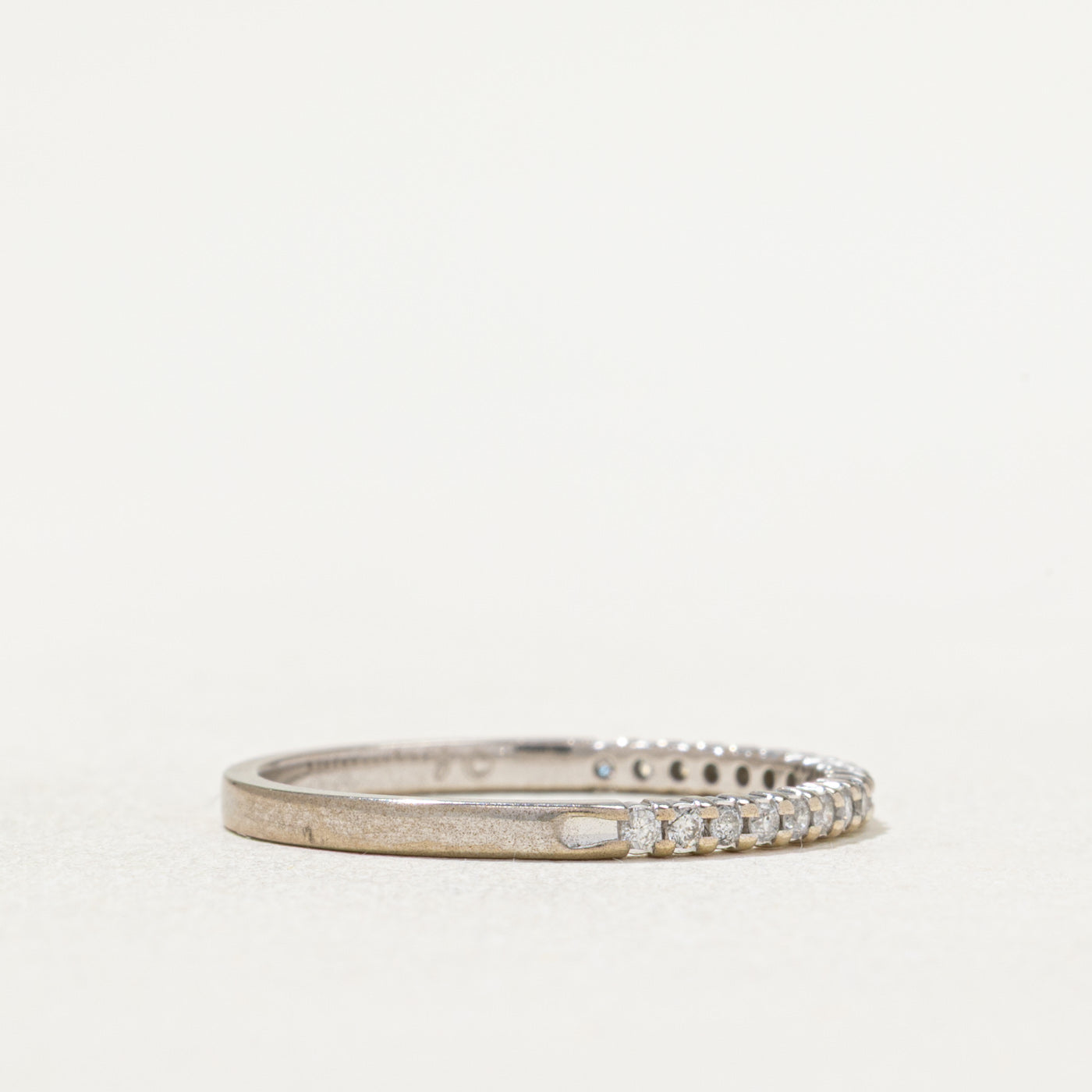 Semi Eternity Diamond Band Ring - 0.15 Carat Total Weight (ctw) - Size 7 - Perfect for Anniversary Gifts, Wedding Bands & Everyday Elegance