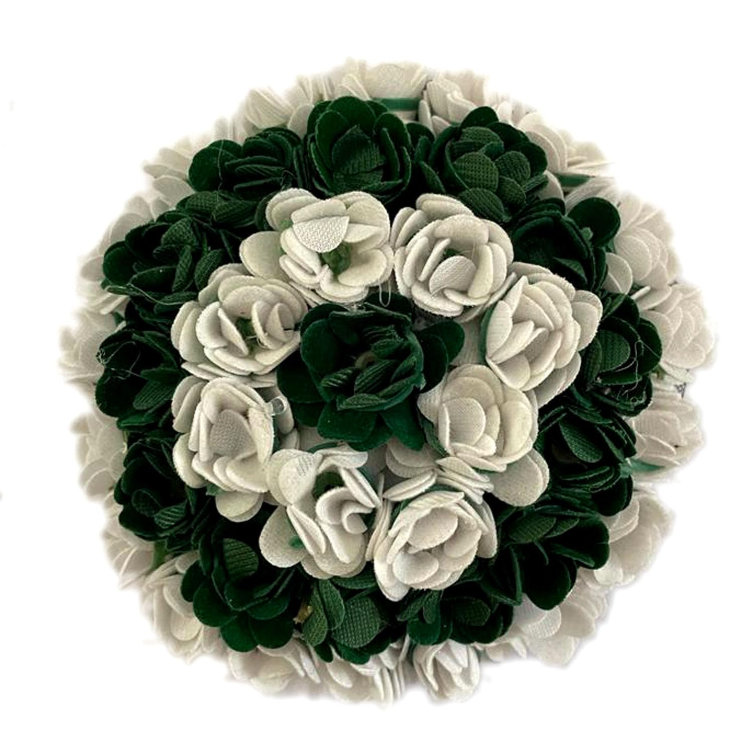 GuruEmbelish Artificial Flower Hair Bun Gajra - Elegant Bridal Hair Accessory for Women & Girls (1 Piece) - Perfect for Weddings, Parties & Special Occasions