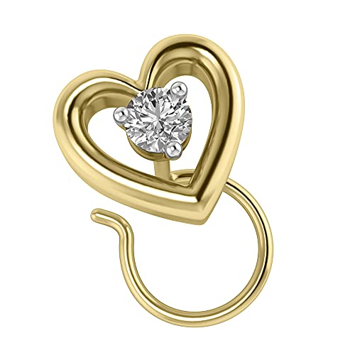 Heart Nose Ring Studs