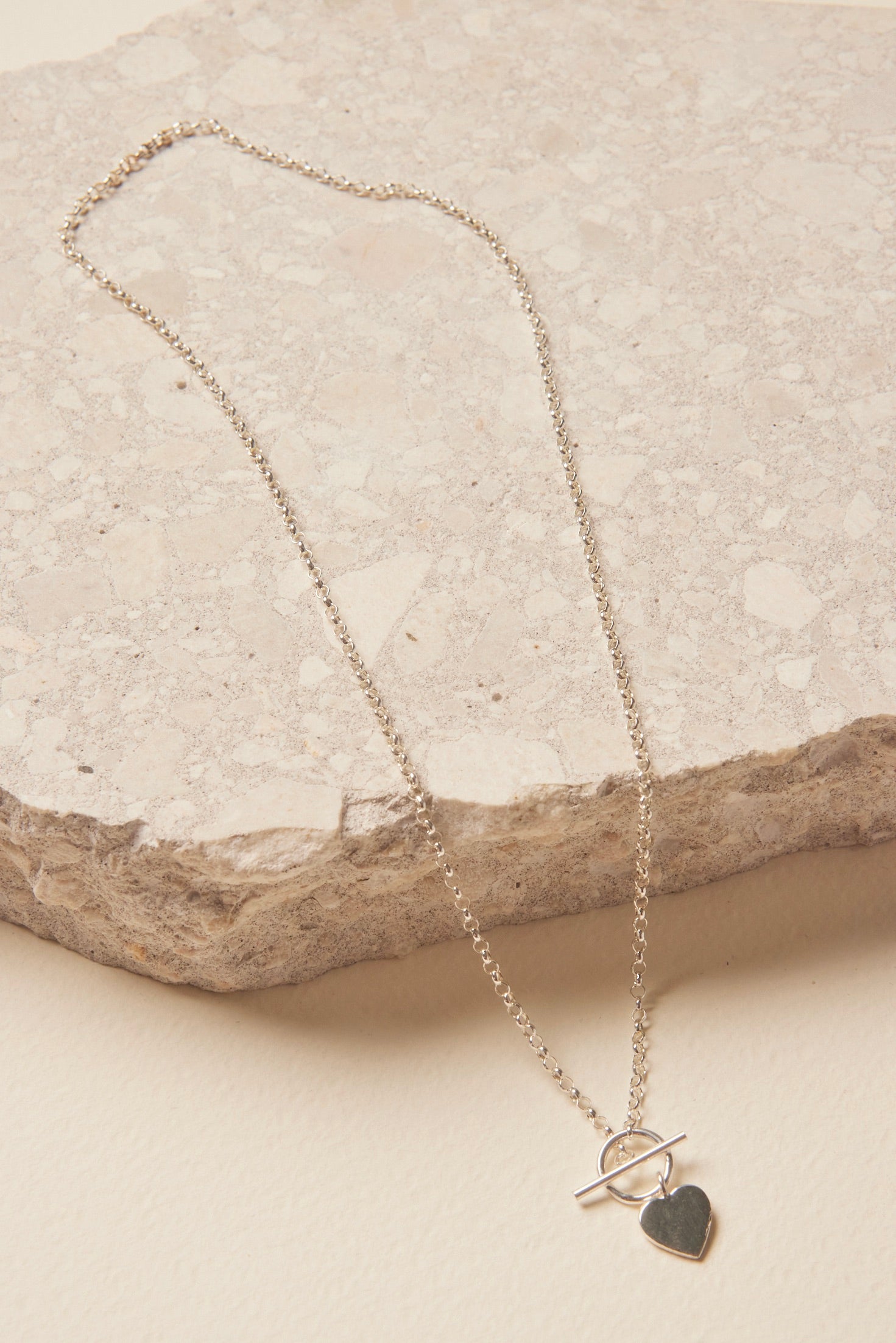 Elegant Heart Fob Silver Necklace for Women - Perfect Gift for Valentine's Day, Anniversary & Special Occasions