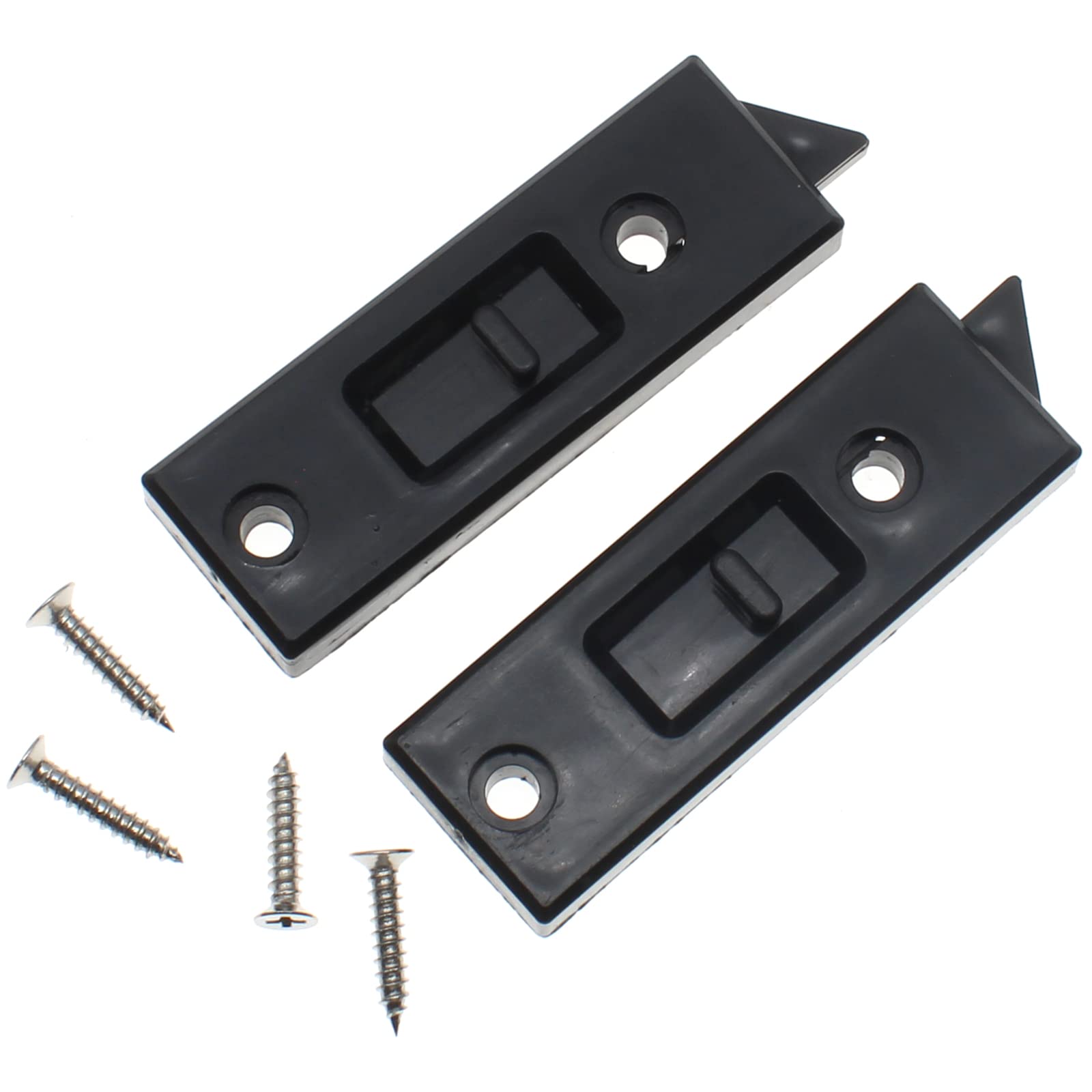 Spring Loaded Tilt Latch Pairs for Sliding Windows - Durable Snap-in Construction Window Latches - Home Improvement & Replacement Parts (Ideal for Home, Office & RV Windows)