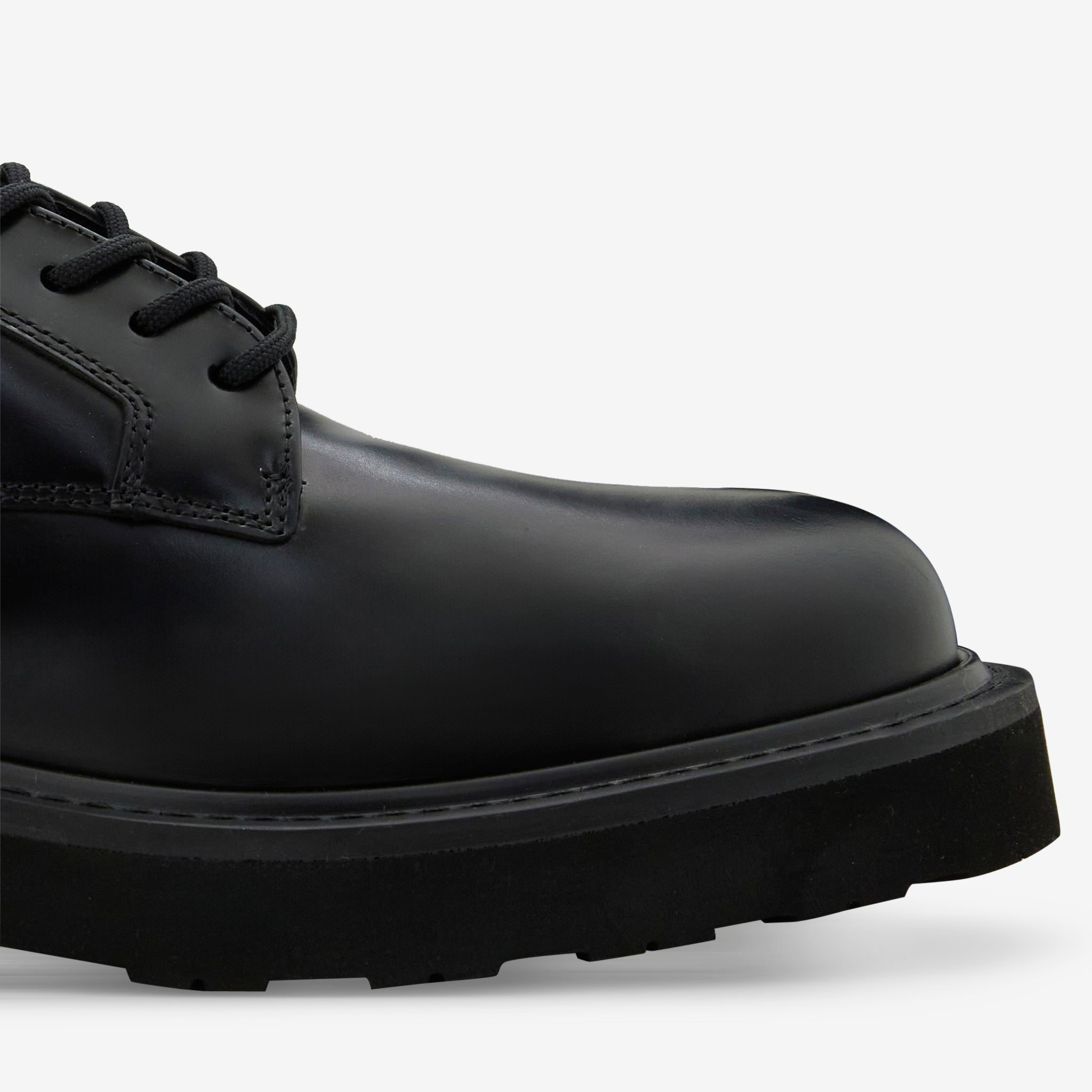 KENZO UKIO Black Derby Shoes for Men - Stylish & Comfortable Formal Footwear for Office, Business, and Special Occasions
