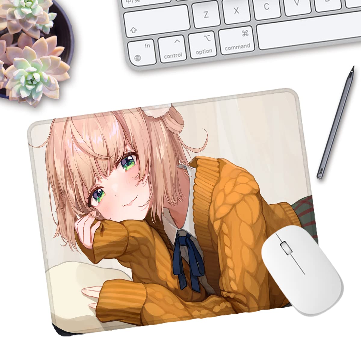 Shigure UI VTuber Themed Gaming Mouse Pad - Non-Slip Rubber Base, Waterproof Surface, Perfect for PC, Laptop & Office Use - 10.2