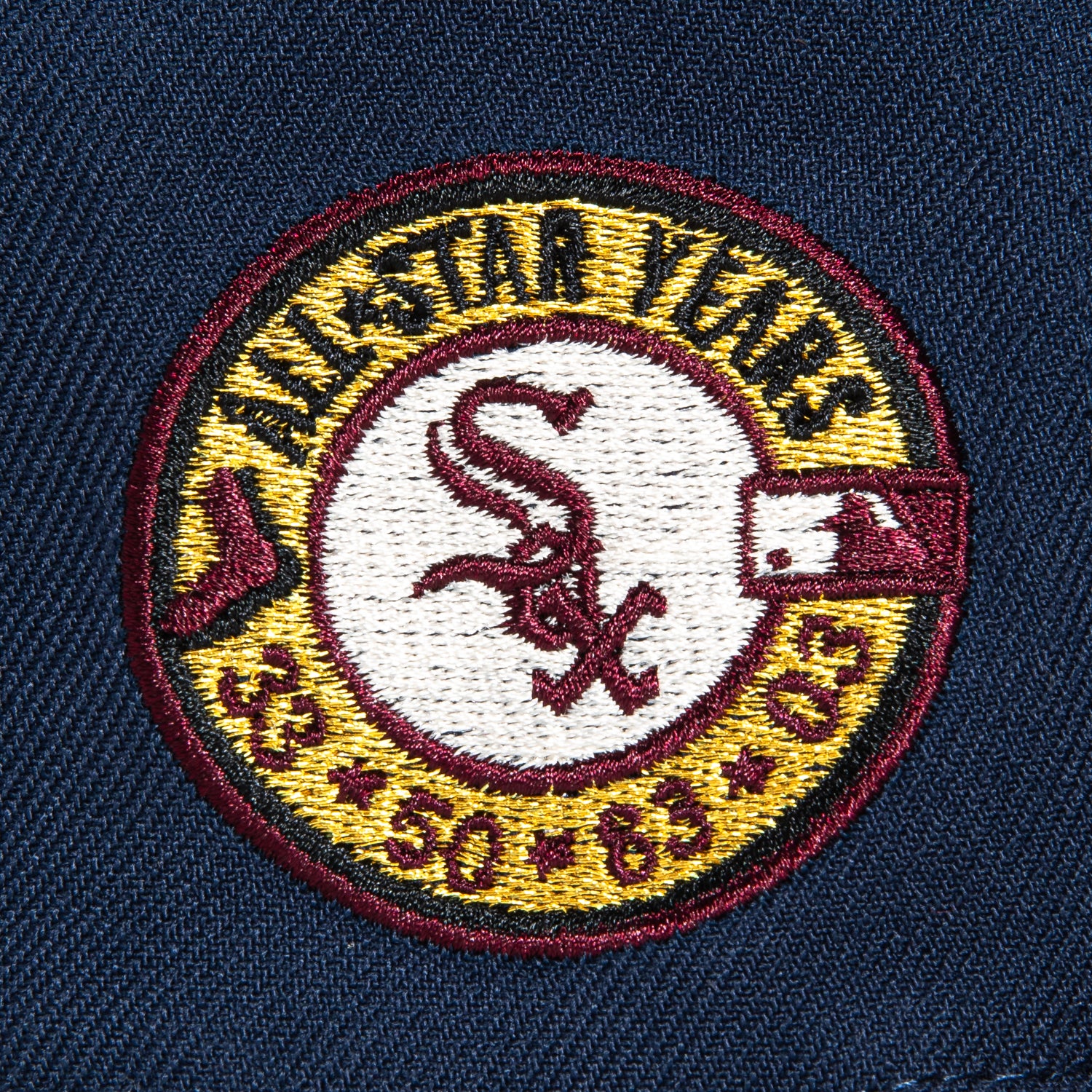 New Era 59Fifty Chicago White Sox All Star Years Patch Script Hat - Navy & Khaki Adjustable Baseball Cap for Men - Perfect for Games, Fan Events & Streetwear Fashion