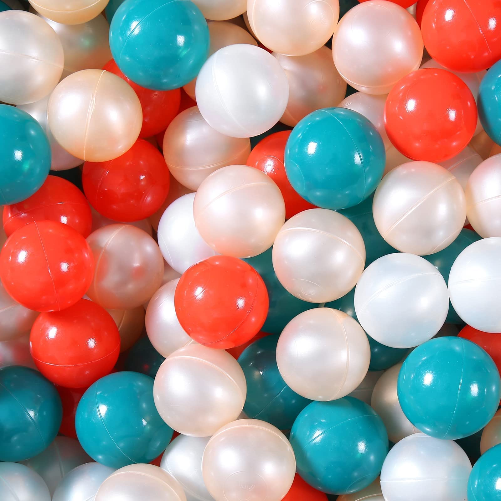 100pcs Soft Plastic Ball Pit Balls for Kids - Non-Toxic Play Balls for Toddlers, Birthday & Christmas Gifts - Perfect for Ball Pools, Play Tents, Kiddie Pools & Party Decorations | Indoor/Outdoor Play, Sensory Development & Fun Family Activities