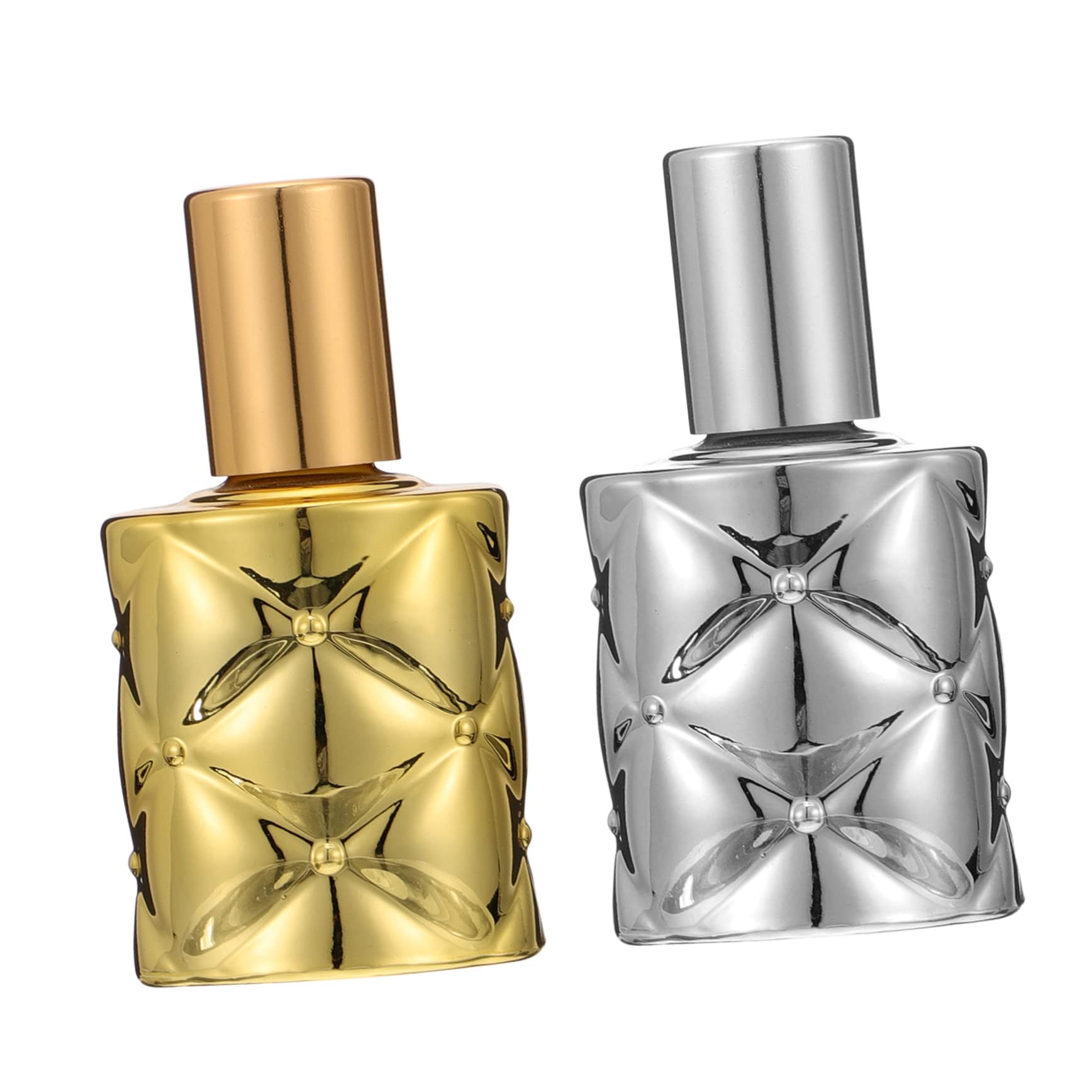 Mikinona 2 Pack Glass Roller Perfume Bottles - Refillable Essential Oil Roll-On Bottles for Aromatherapy, Travel & DIY Perfume Making - Perfect for Home, Office & On-the-Go Use