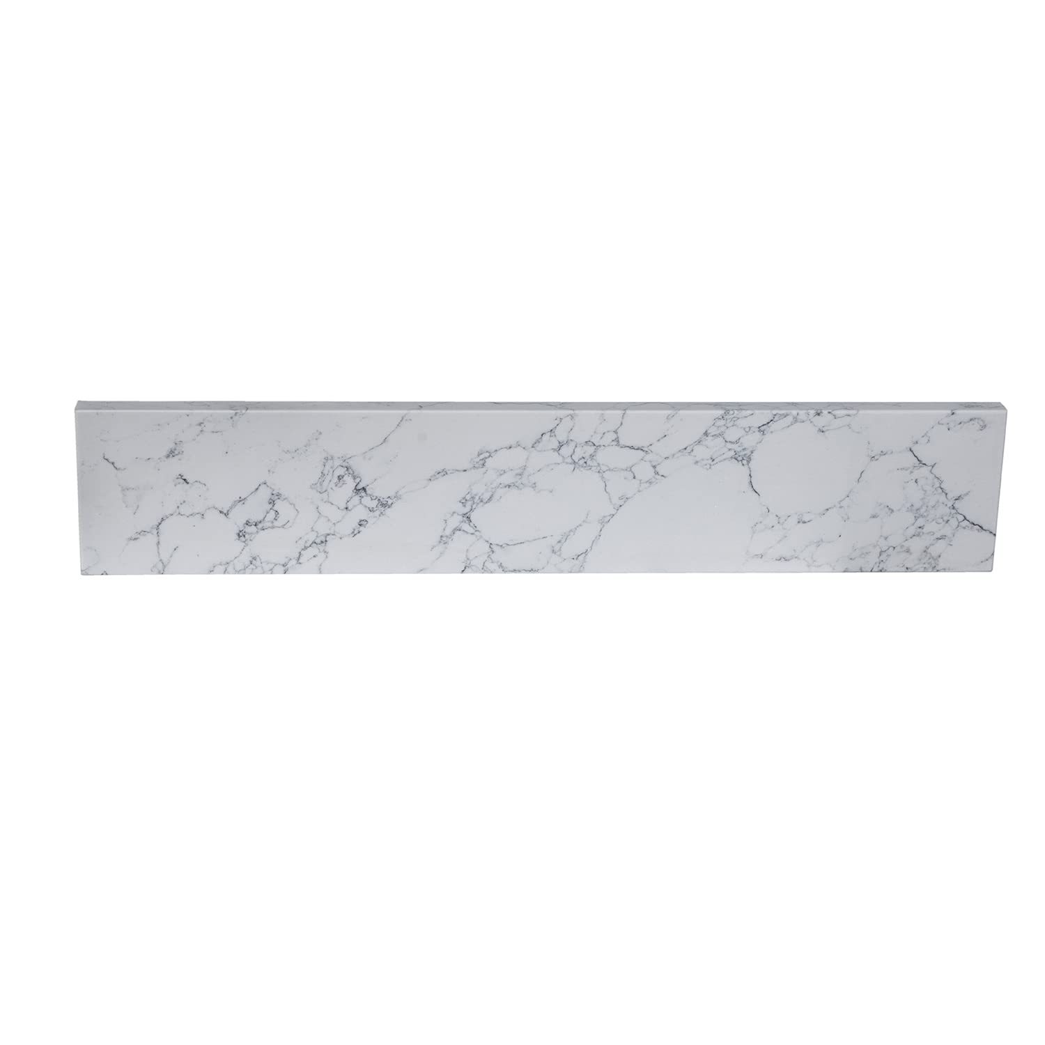 White Sink Side Splash for Bathroom Vanity Top - Matching Accessory for Modern Bathroom Decor | Perfect for Home Renovation & Bathroom Upgrades