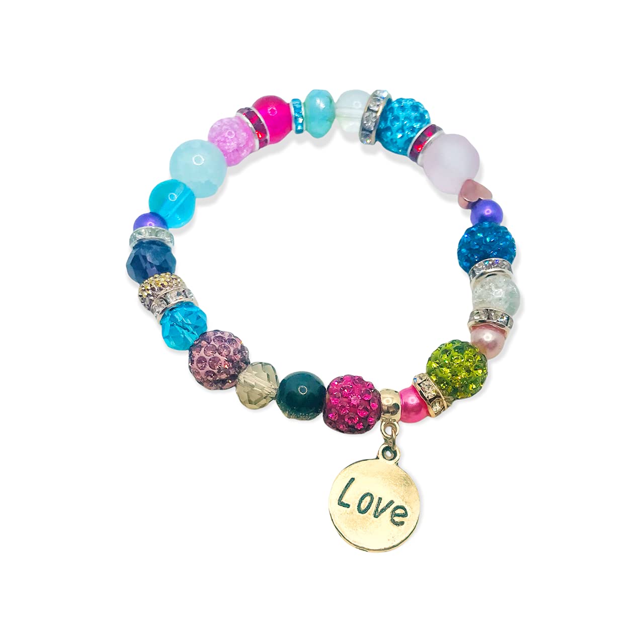 Junk Jewels Prosperity Affirmation Keychains - Inspirational Jewelry for Daily Motivation & Positive Energy, Perfect for Gifts, Meditation, and Personal Growth