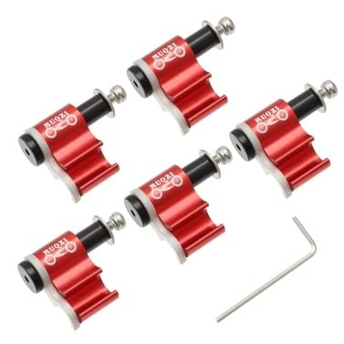 MengK Bike Hydraulic Brake Cable Housing Guide - Aluminum Alloy Bicycle Oil Tube Fixing Clamp for Brake Cable Conversion - Perfect for Mountain Bikes, Road Bikes and Cycling Maintenance