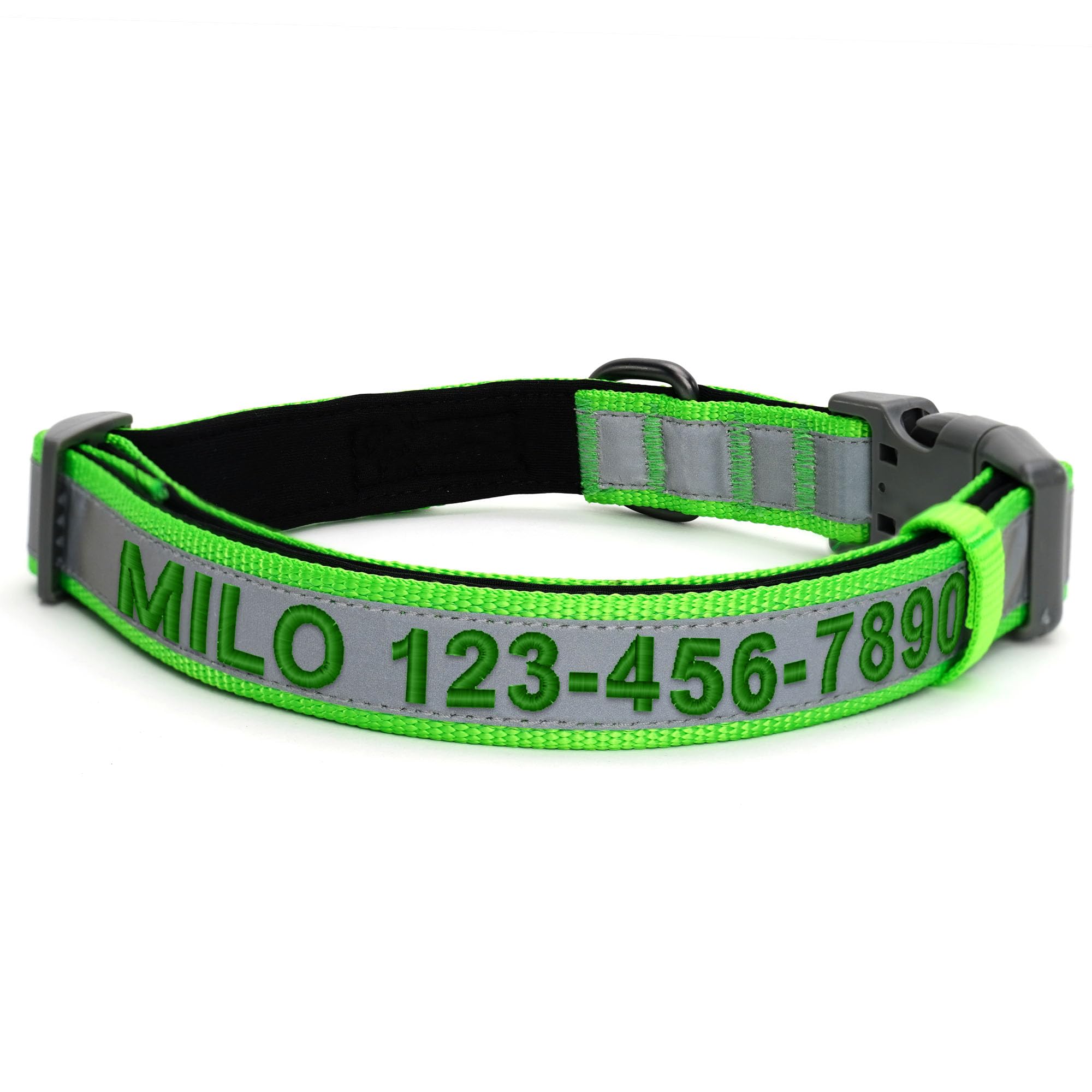 **Pawtitas Camouflage Dog Collar - Padded Reflective Neoprene Training Collar for Puppies & Dogs (S, Green) - Perfect for Outdoor Adventures & Night Walks**