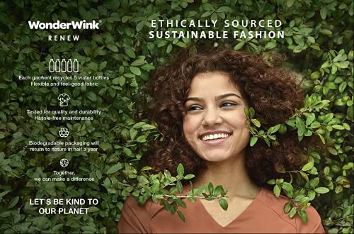 WonderWink Renew Women's Zip Accent Scrub Top - Comfortable Medical Uniform for Nurses & Healthcare Professionals - Perfect for Hospitals, Clinics & Long Shifts