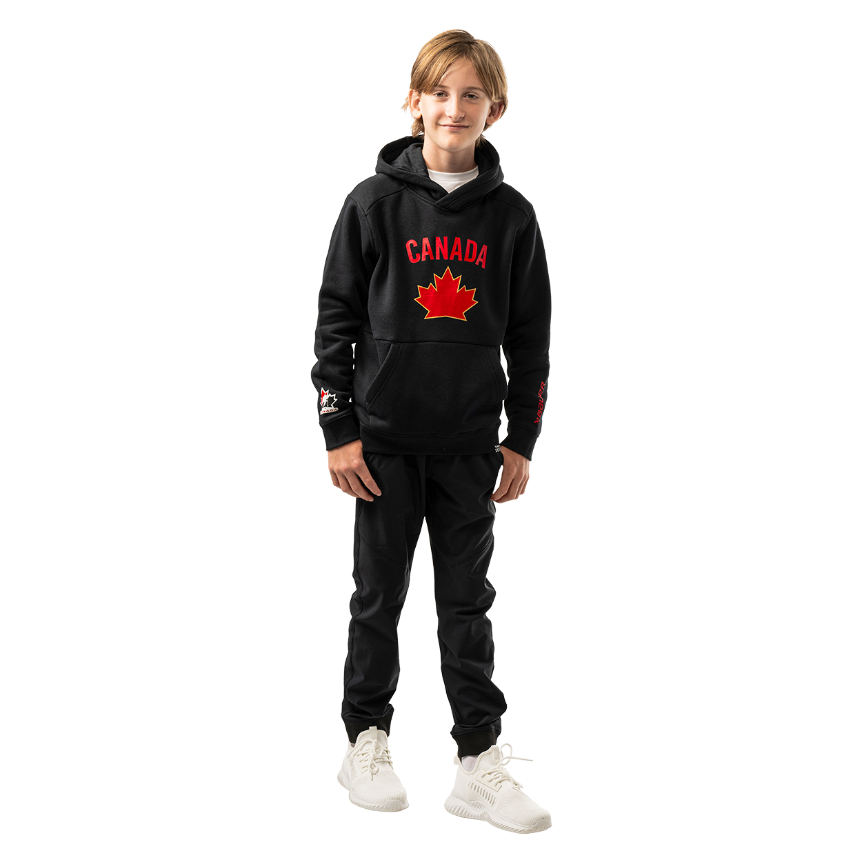 Bauer Hockey Canada Core Ultimate Hoodie for Youth - Warm & Comfortable Pullover for Ice Hockey Training & Outdoor Winter Sports
