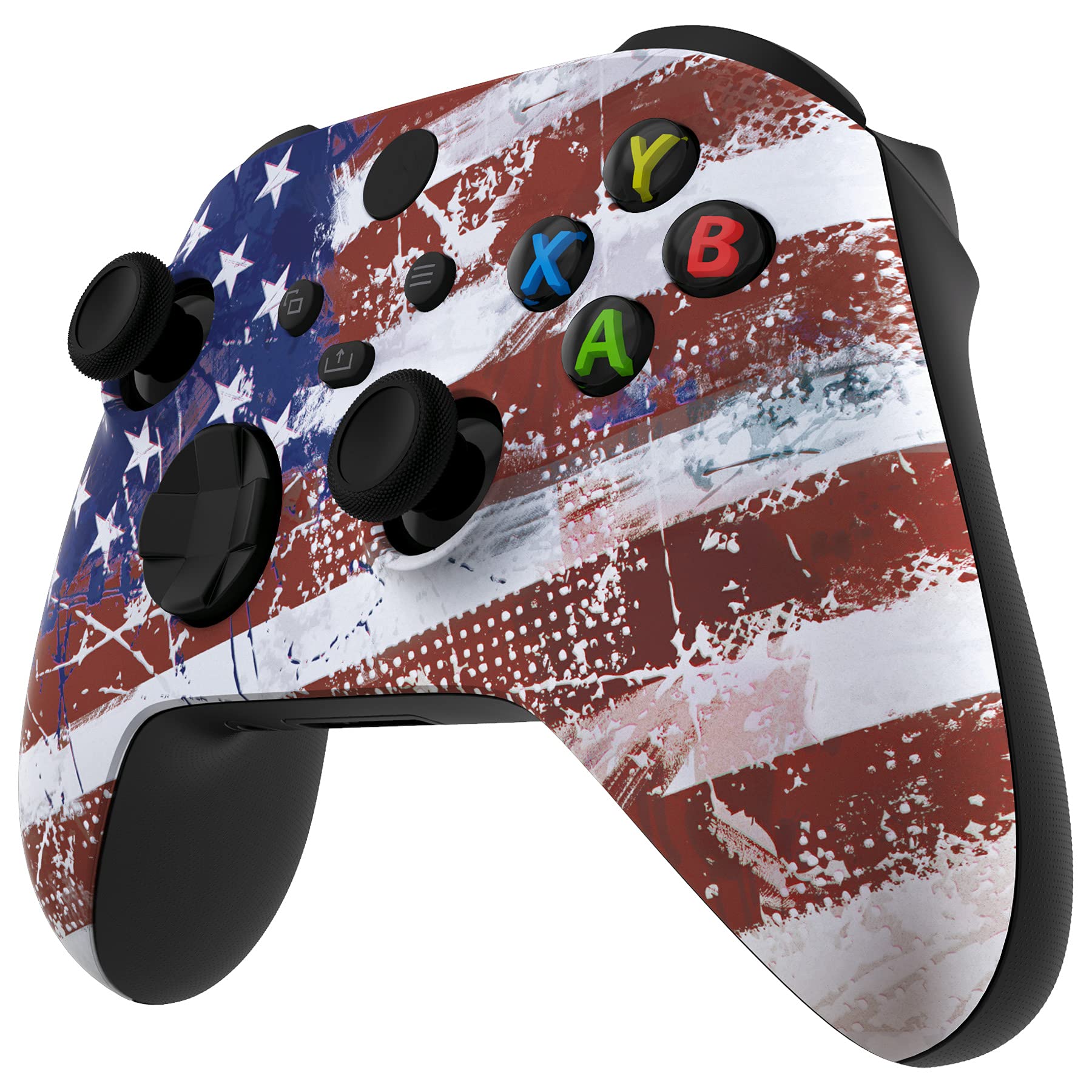 eXtremeRate Xbox Series X/S Controller Shell - US Flag Cover for Gaming & Customization