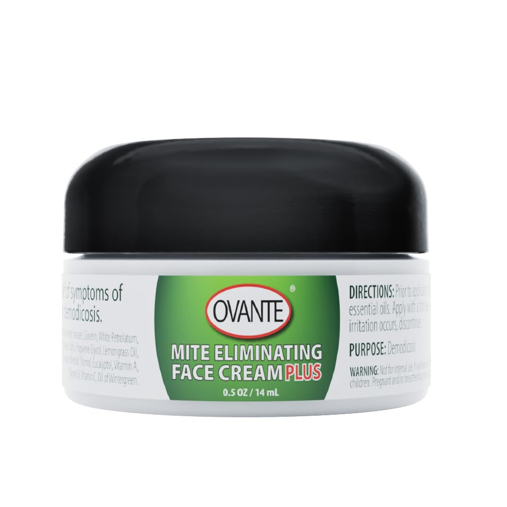 Extra Strength Demodex Face Cream for Acne & Rosacea - Soothes Redness, Dryness & Itchiness for Sensitive Skin | 0.5 oz | Perfect for Nighttime Skincare Routine & Post-Treatment Relief