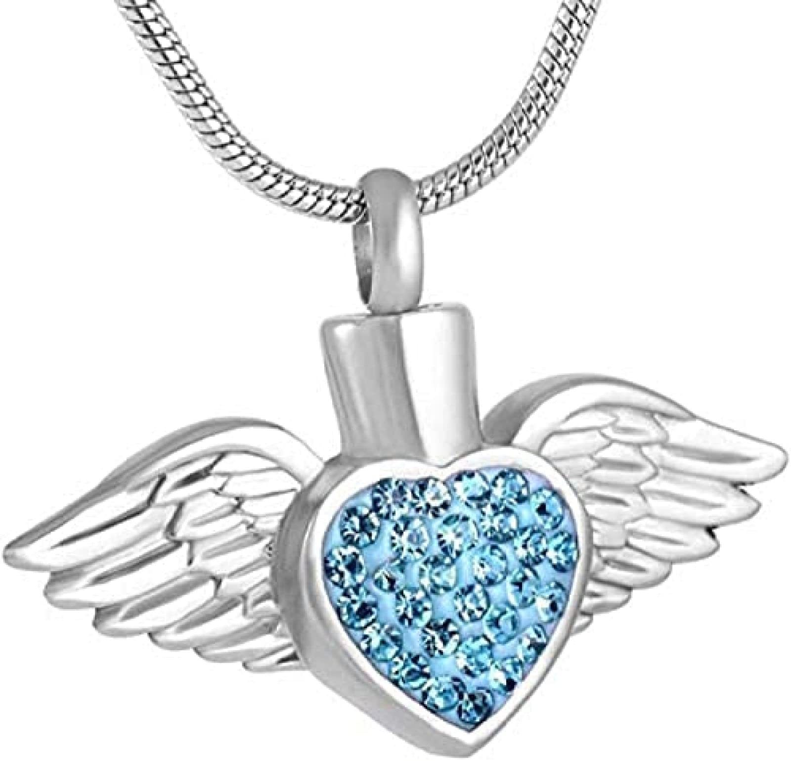 Heart-Shaped Memorial Pendant Necklace for Ashes - Cremation Jewelry for Loved Ones & Pets - Keepsake Urn Necklace for Human & Pet Ashes - Perfect for Remembrance, Funerals & Special Occasions
