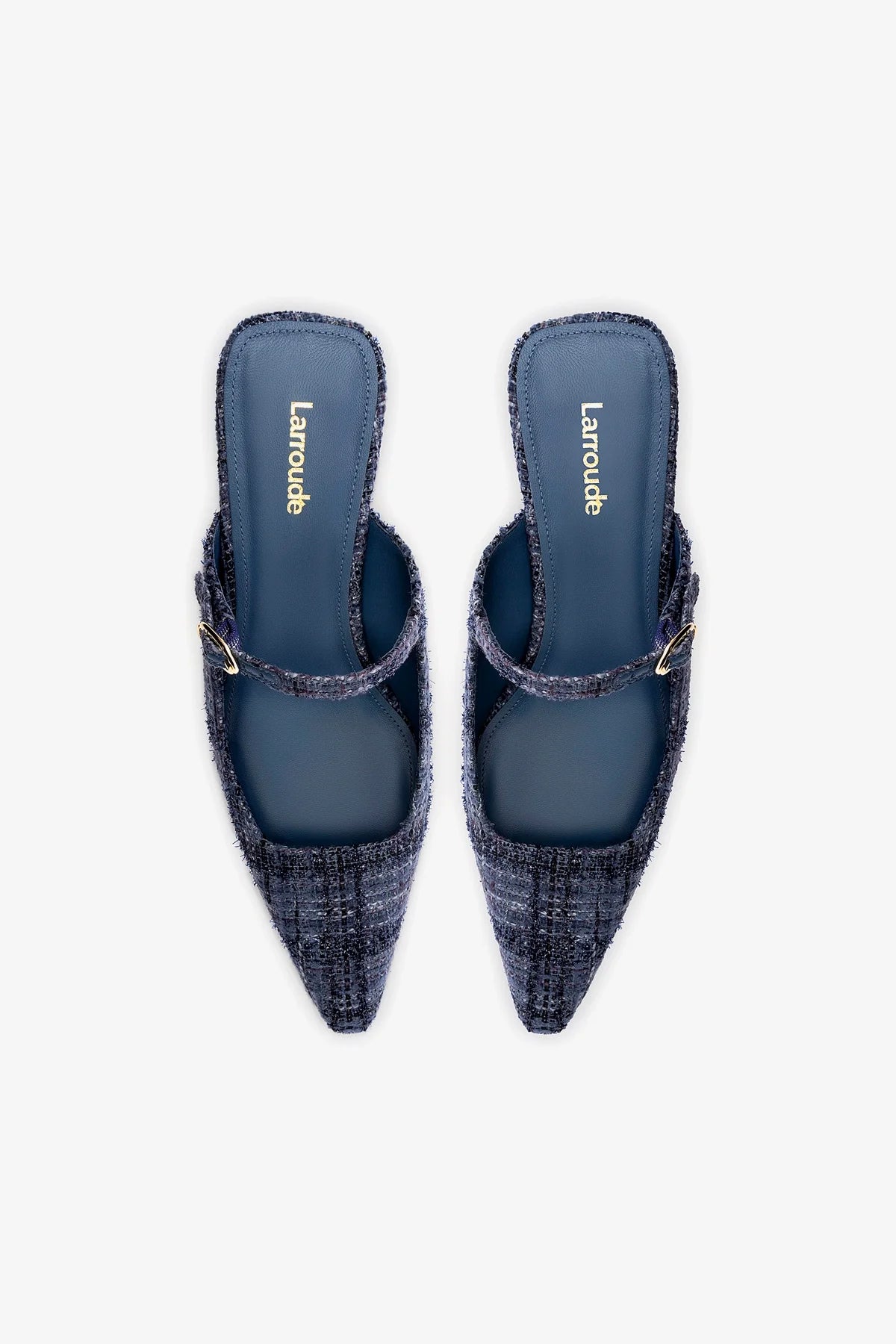 Ines Mule Shoes in Marlin Tweed - Comfortable Loafers for Women | Perfect for Office, Casual Outfits & Everyday Wear