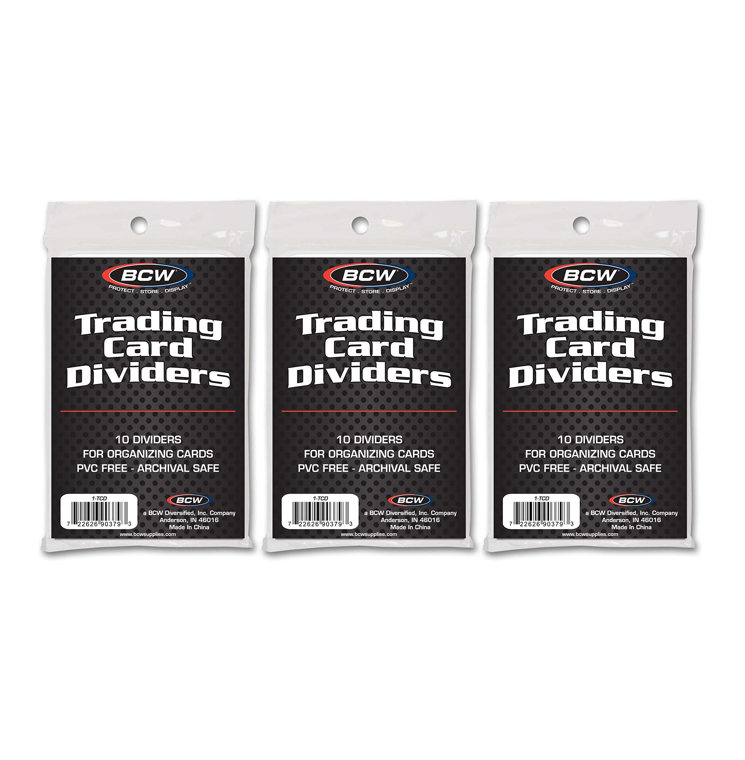 BCW Trading Card Dividers (30 Pack) - Archival Quality Card Dividers with Write-On Tabs for 3200 & 5000 Super Monster Storage Boxes | Perfect for Organizing Sports Cards, Pokemon, MTG, and Collectible Card Games