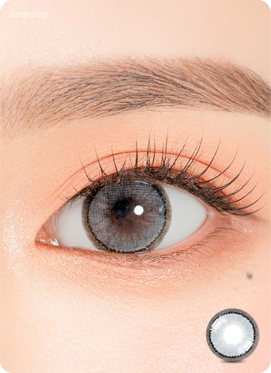 Premium Gray Colored Monthly Contact Lenses (2 Pack) - Silicone Hydrogel for Comfort & Breathability - Buy 1 Get 1 Free - Perfect for Halloween, Cosplay & Special Occasions