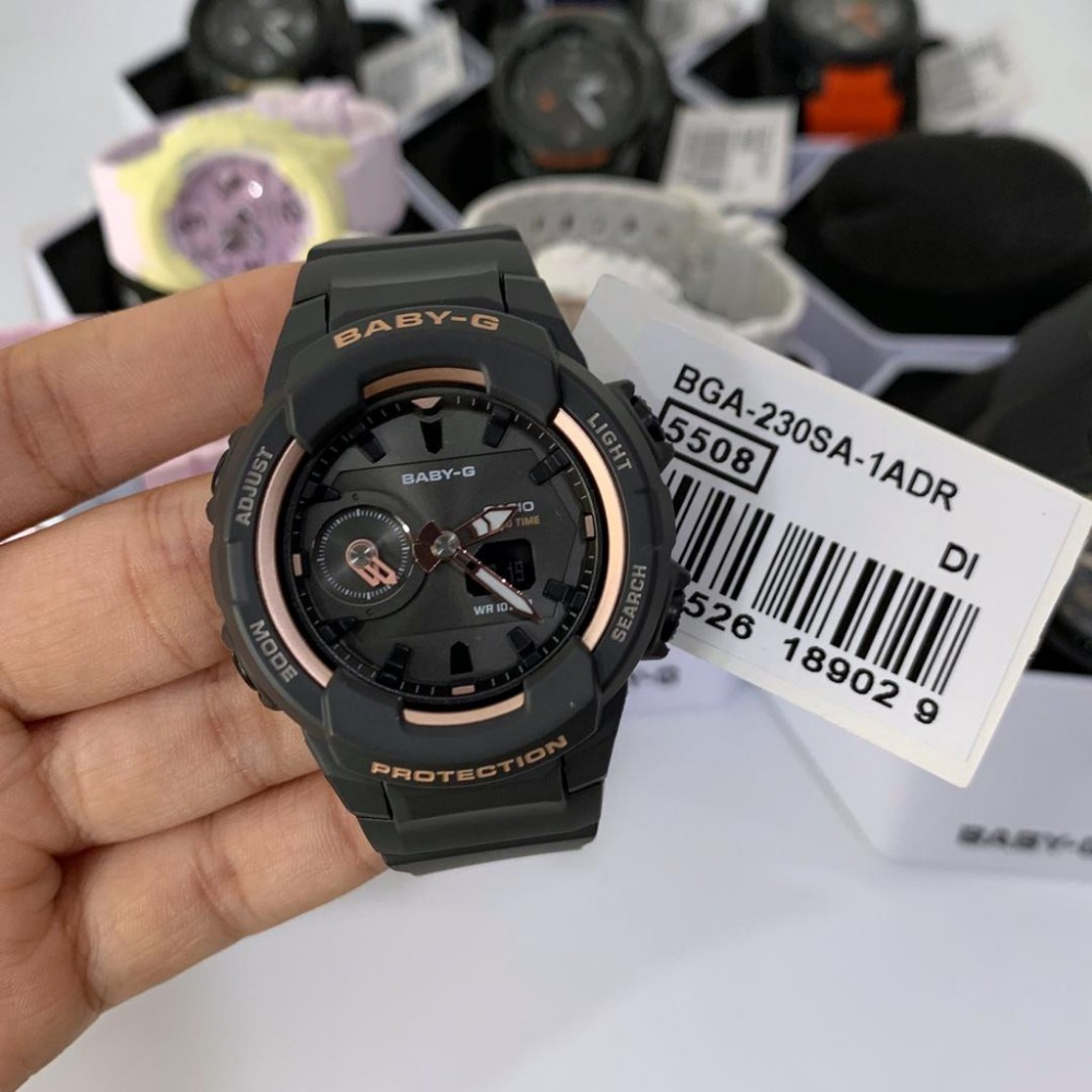 CASIO BABY-G BGA-230SA-1ADR Women's Digital Sports Watch with Shock Resistance & LED Light - Perfect for Running, Swimming, and Outdoor Activities
