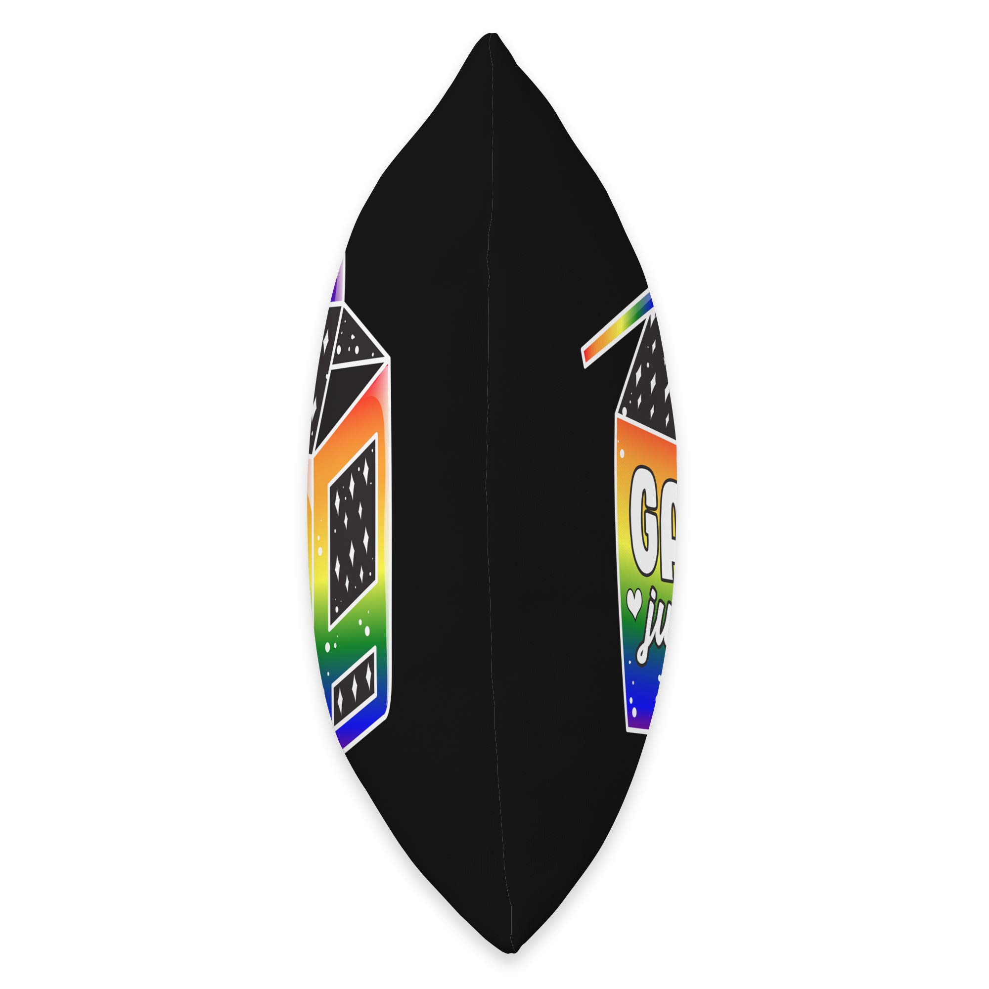 LGBTQ Pride Throw Pillow - Rainbow Gay Pride Decorative Cushion for Sofa, Bed & Home Decor - Support Equality & Love