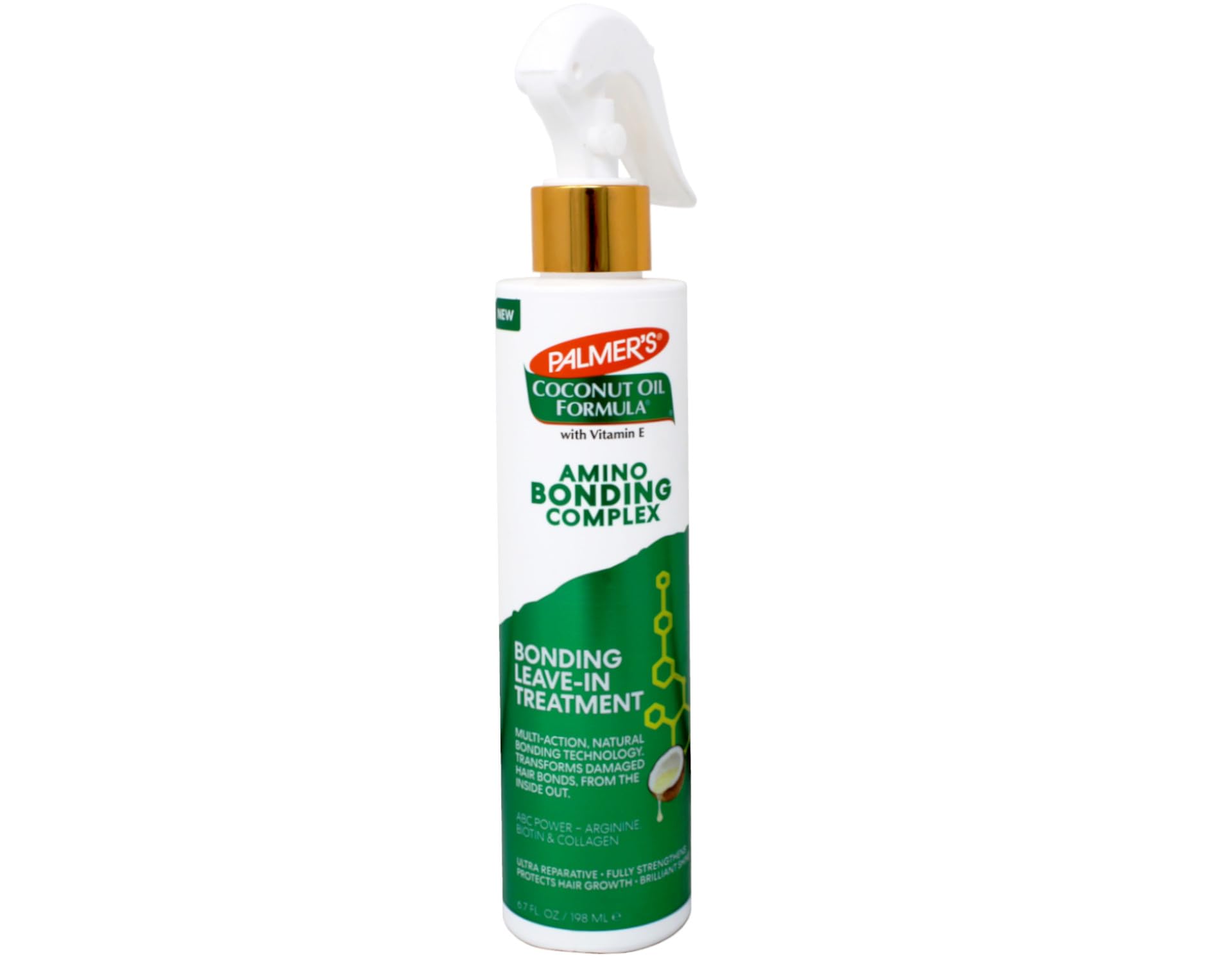 Palmer's Coconut Oil & Vitamin E Hair Spray with Amino Bonding Complex - 6.7 fl oz (Pack of 2) - Hydrating Leave-In Treatment for Dry, Damaged Hair - Perfect for Daily Frizz Control & Heat Protection