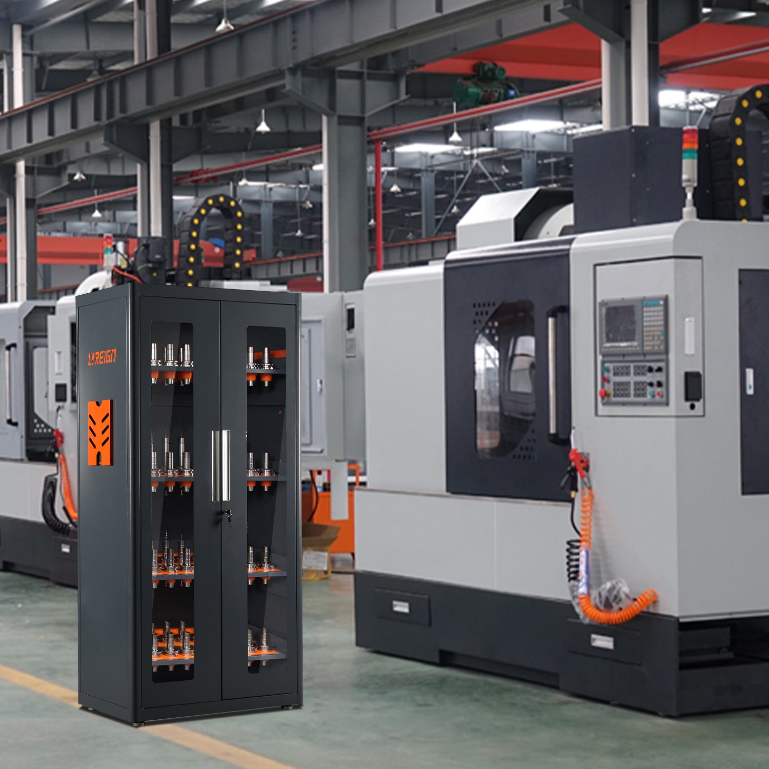 BT50 CNC Tool Cabinet - Heavy Duty Tool Holder Storage System for CNC Machines | Workshop & Industrial Organization Solution