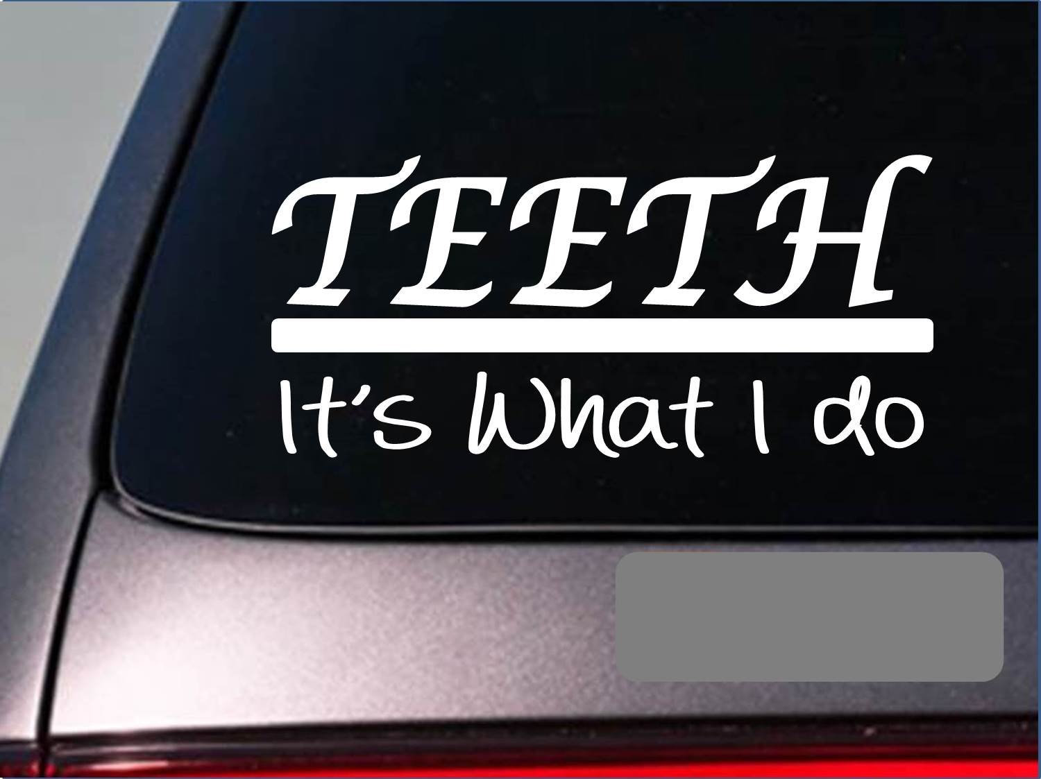 EZ-STIK Teeth Stickers - Fun Dental Decals for Toothbrush & Floss (Pack of E310) - Perfect for Dentist Offices, Dental Hygiene Gifts & Teeth Whitening Kits