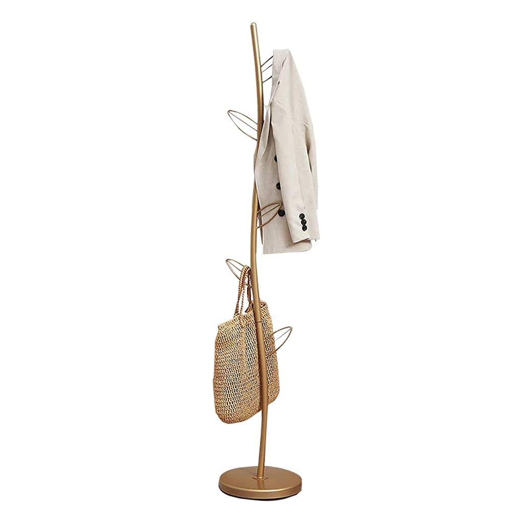 Modern Wrought Iron Tree-Shaped Coat Rack - Free Standing Single Pole Coat Stand for Bedroom, Living Room & Corridor - Space Saving Entryway Organizer for Jackets, Hats & Bags - Perfect for Home, Office & Apartment Use