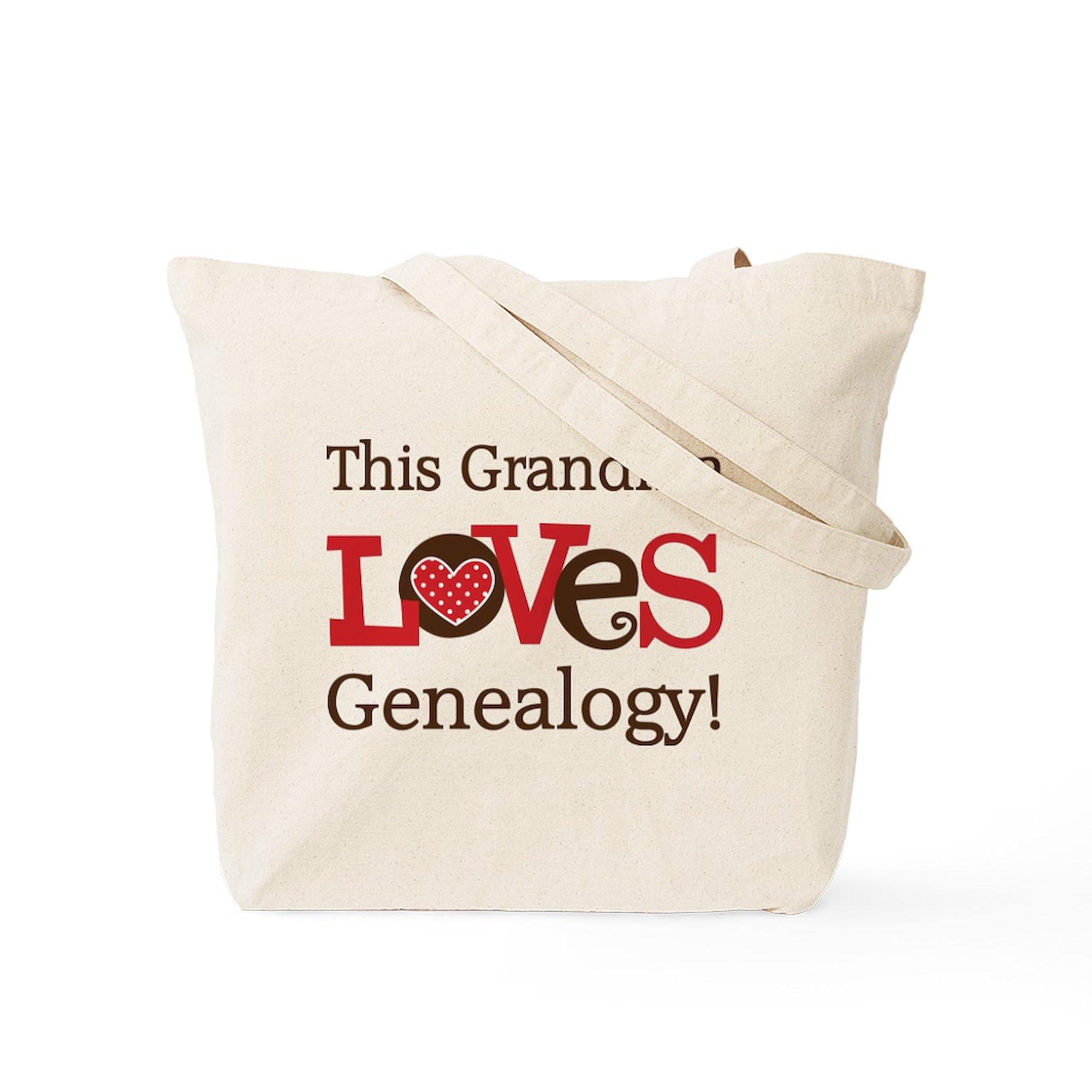 Grandma Genealogy Tote Bag - Natural Canvas Reusable Shopping Bag for Groceries, Beach & Everyday Use | Personalized Family Tree Gift Idea