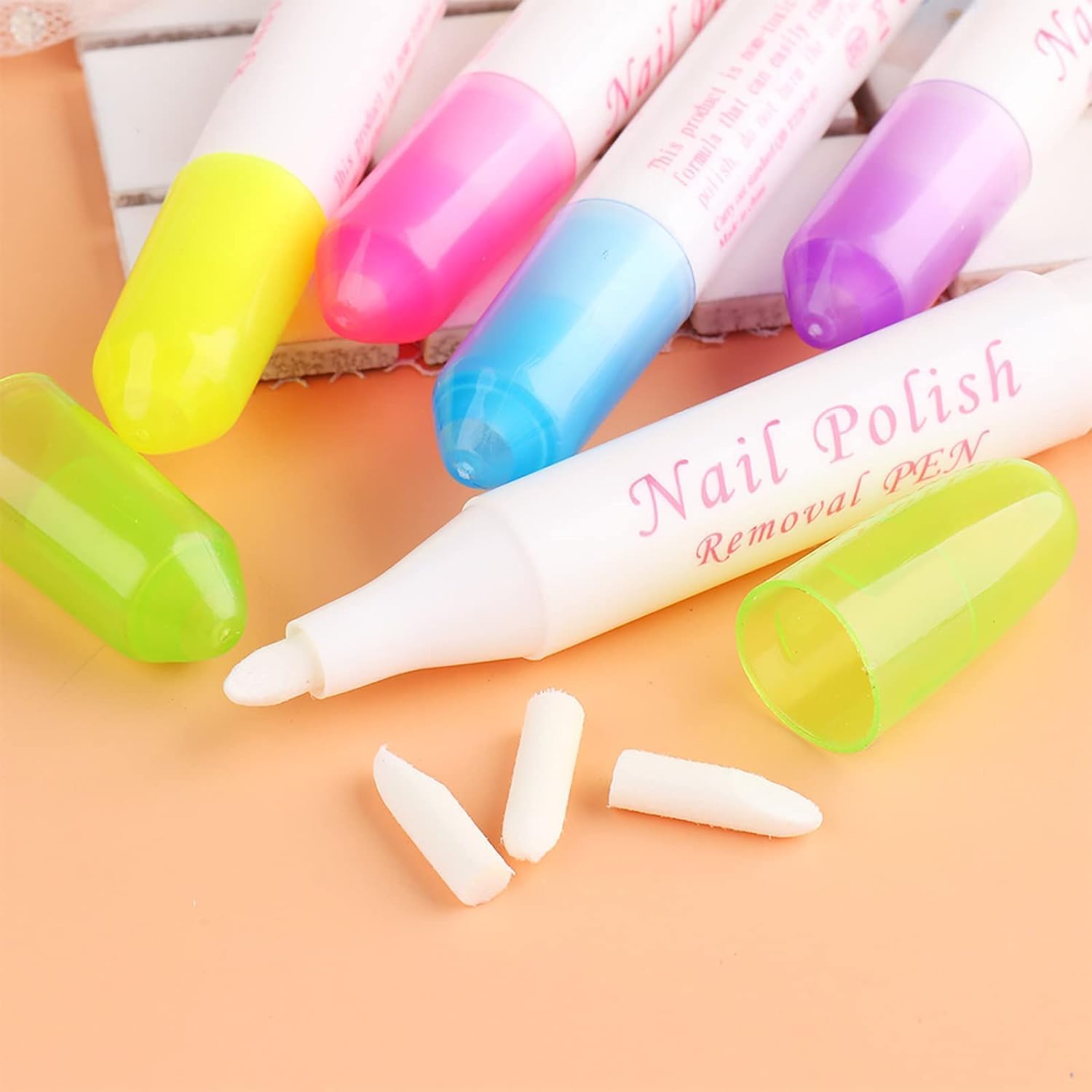 1Pc Nail Polish Corrector Pen with Removable Head - Quick Clean Nail Polish Mistakes for Manicure, Perfect for Home Salon & DIY Nail Art (Pink, 6g) | Ideal for Fingernails, Toenails & Professional Nail Care