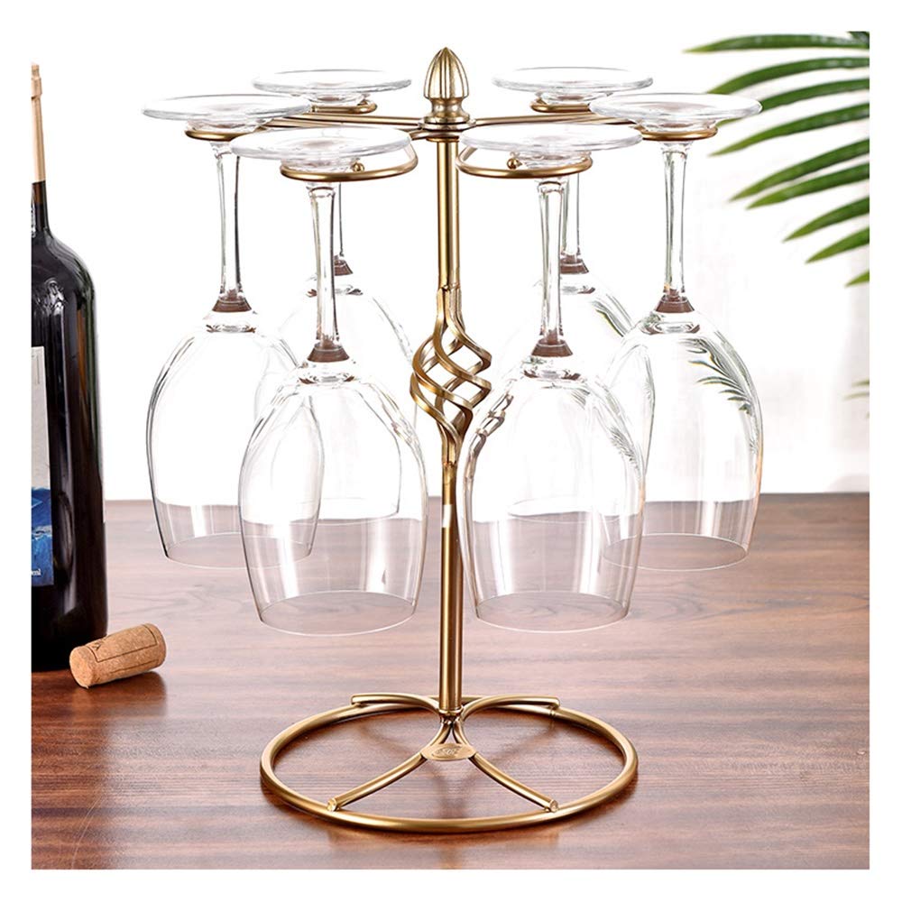 FMOGGE Rustic Wine Glass Rack - Assembled Stemware Holder for Home & Bar Storage, Artistic Tabletop Display - Perfect for Kitchen, Dining Room & Wine Cellar Organization - Available in 3 Colors (Color C)