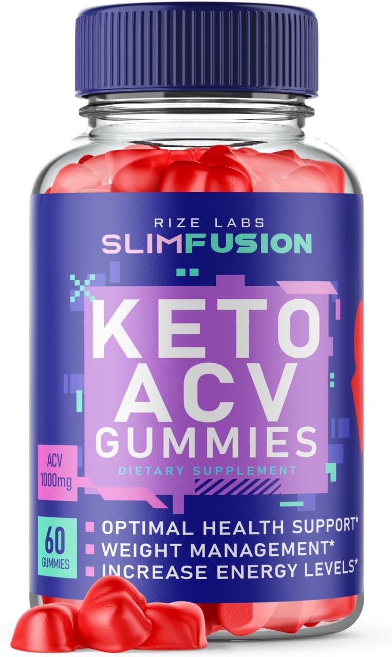 Slim Fusion Keto ACV Gummies for Weight Loss - Apple Cider Vinegar Supplement (60 Count) | Supports Metabolism & Appetite Control | Perfect for Keto Diet & Healthy Lifestyle