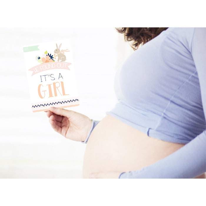 Pregnancy Milestone Cards - Baby Bump Photo Props for Maternity Shoot & Gender Reveal - Capture Every Special Moment from First Trimester to Delivery