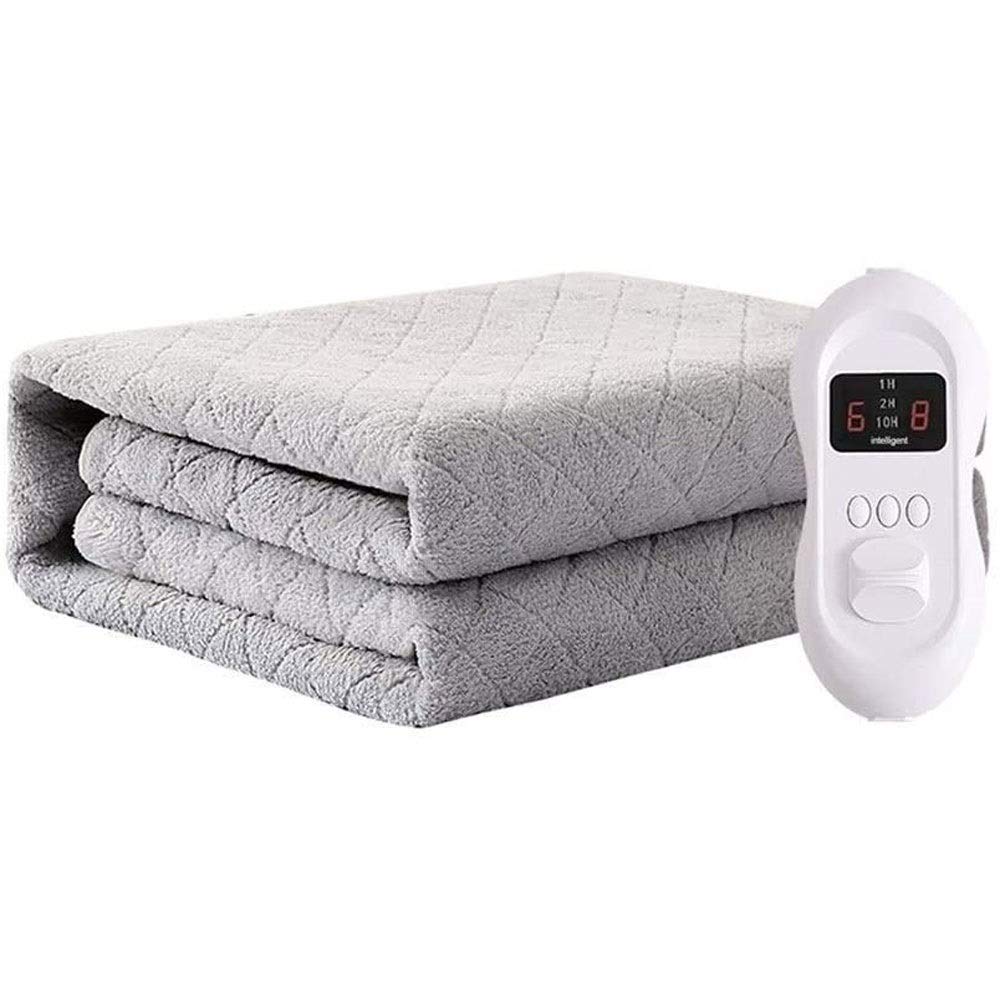 Electric Heated Blanket for Adults - Dual Control Fast Heating Throw Blanket with Overheat Protection & Foot Warmer Technology | Perfect for Bed, Sofa & Winter Nights (Single/Double Size)