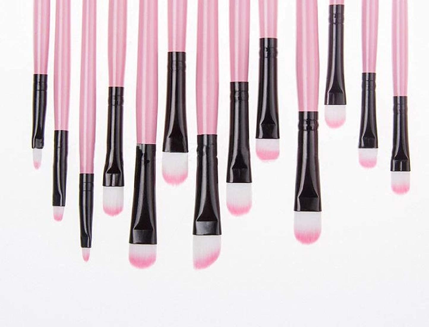 MACPLUS 24-Piece Soft Bristle Makeup Brush Set with Storage Pouch - Professional Cosmetic Brushes for Foundation, Blending, Contouring & Eyeshadow (Pink) | Perfect for Travel & Everyday Makeup Application