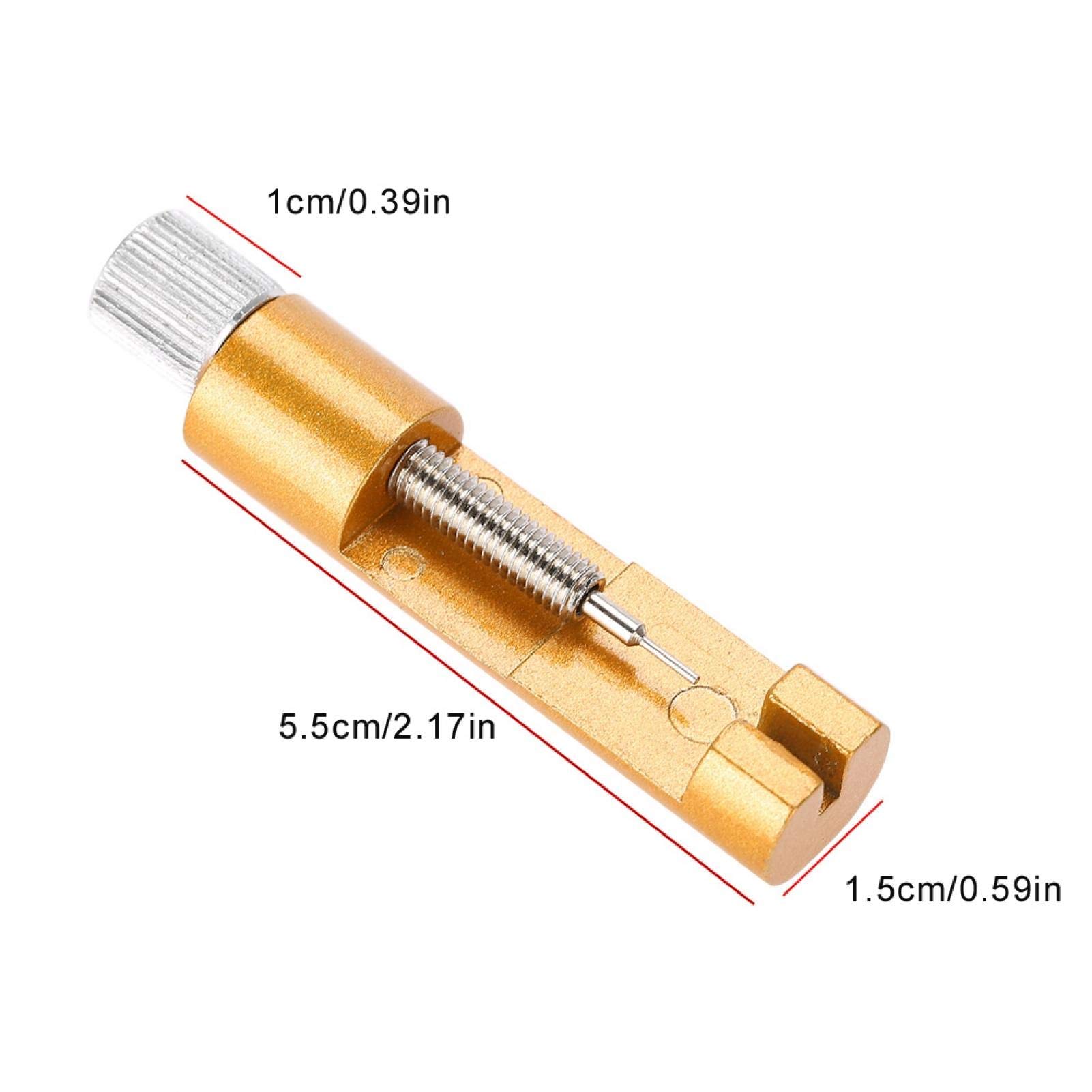 Stainless Steel Watch Band Link Pin Remover Tool - Professional Metal Bracelet Strap Adjuster & Repair Kit with 3 Extra Pins | Perfect for Watchmakers & DIY Watch Band Sizing at Home