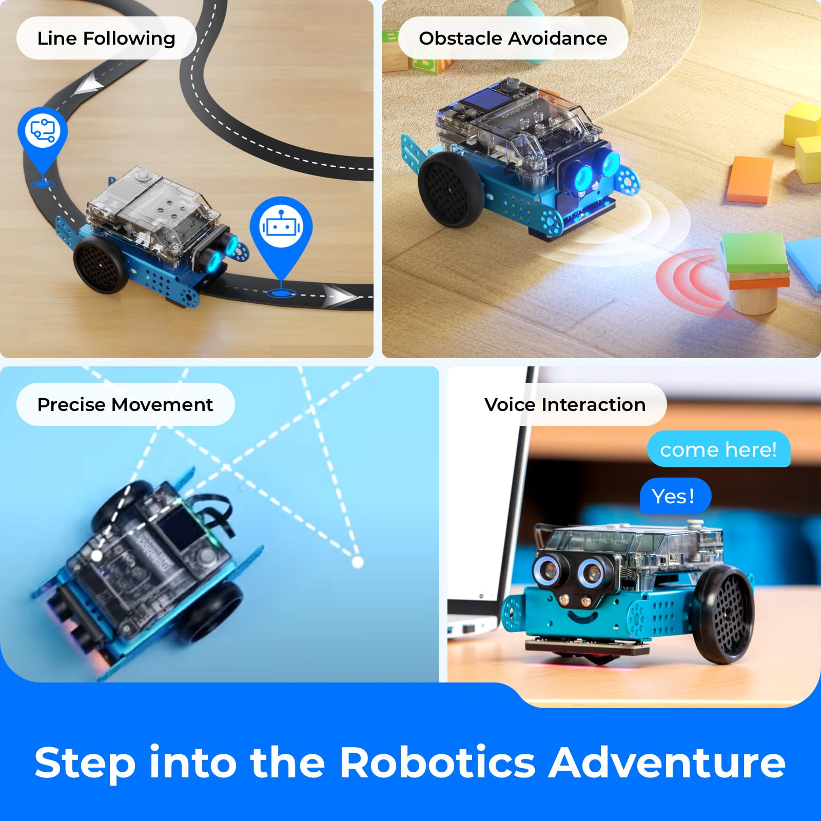 Makeblock mBot2 Coding Robot for Kids 8-12 | STEM Learning Toy with AI, Scratch & Python Programming | Educational Robotics Kit | Perfect Gift for Boys & Girls | School Projects & Home STEM Activities
