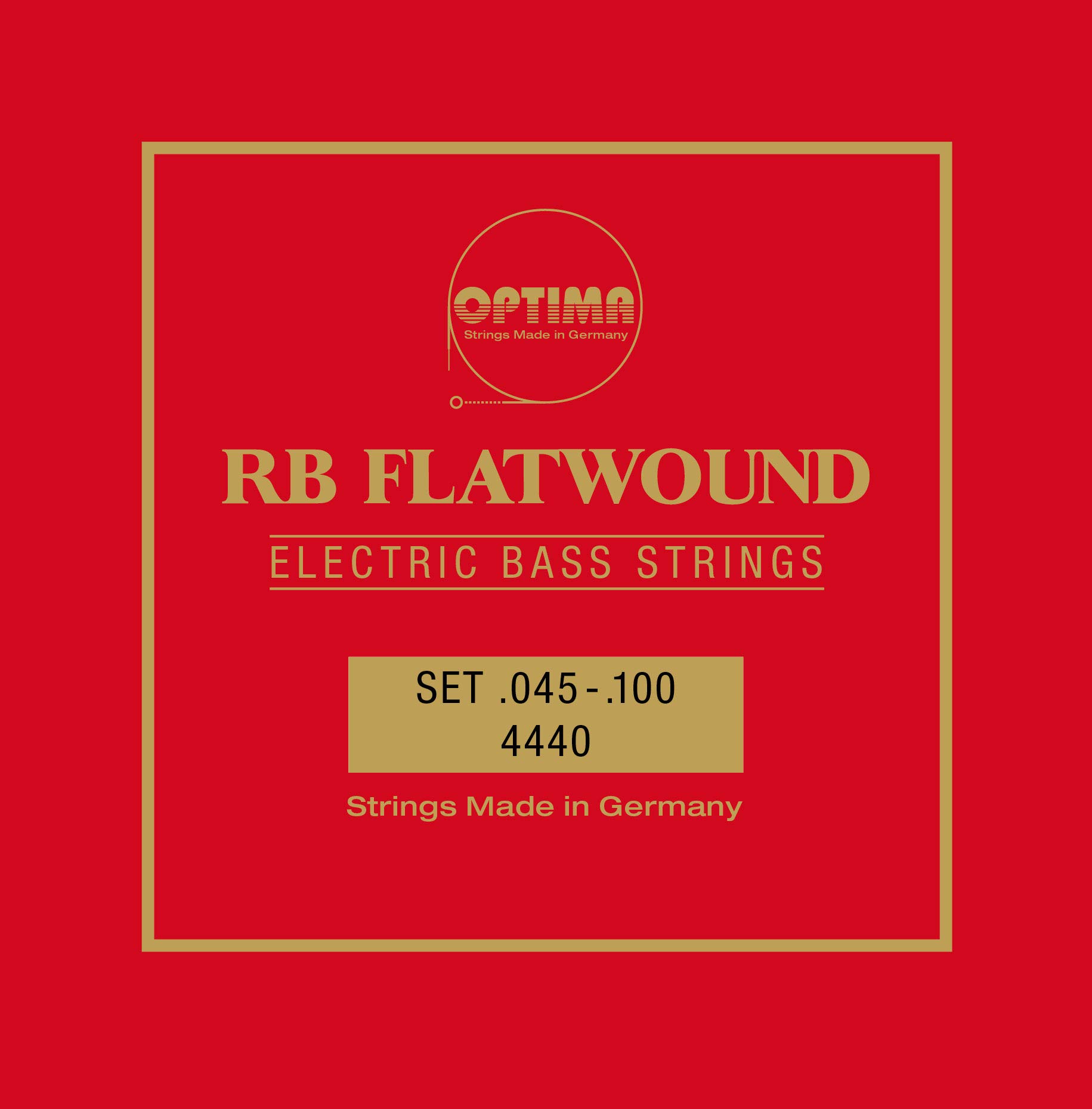Optima 4440L RB Flatwound Bass Guitar Strings - Long Scale for Smooth Playability & Warm Tone | Perfect for Jazz, Blues & Studio Recording