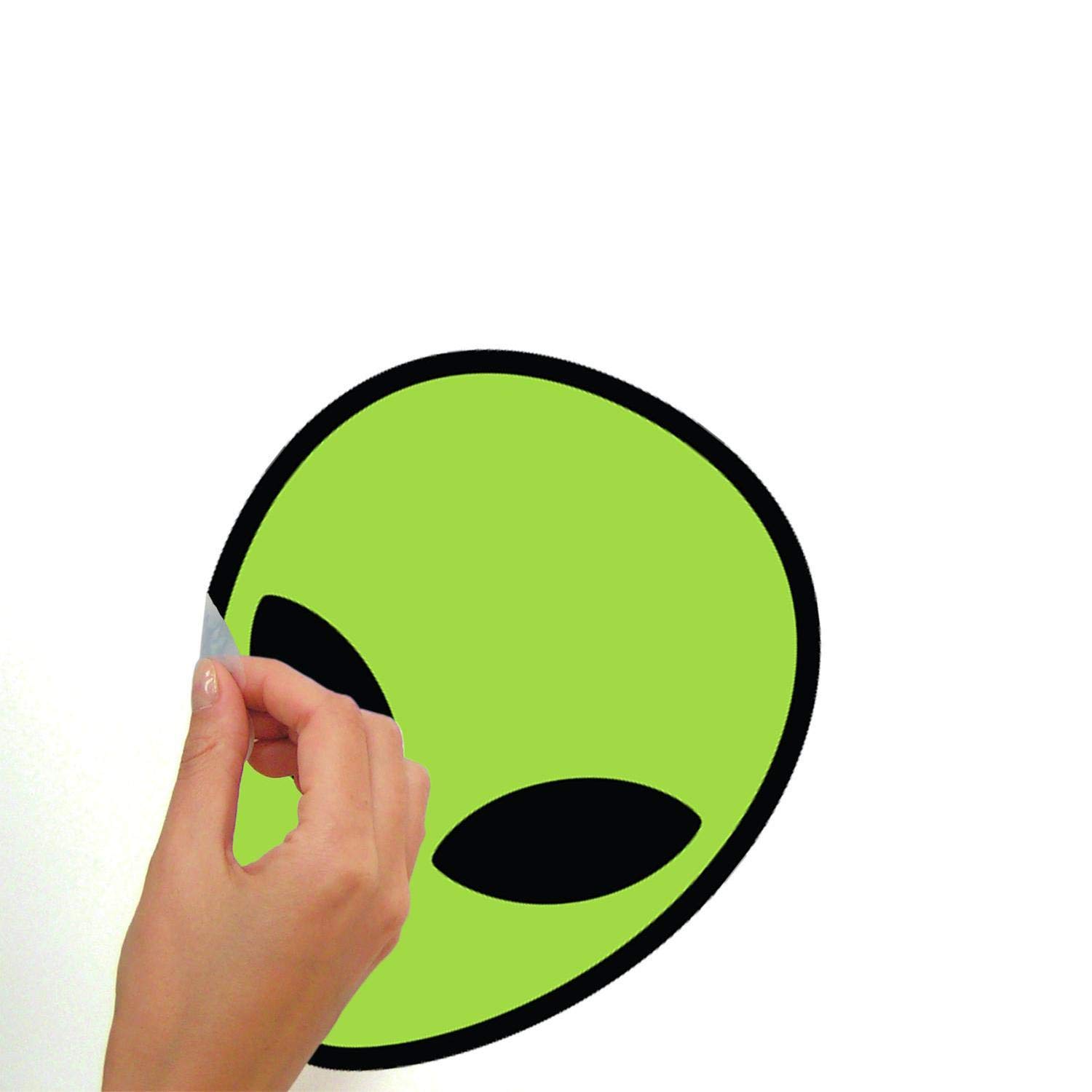 Alien Martian Peel and Stick Wall Decals - Large Removable Space Theme Stickers for Kids Room Decor, Nursery, Playroom & Bedroom - Easy to Apply & Remove
