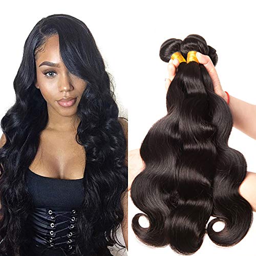 Premium 8A Grade Brazilian Virgin Human Hair Bundles - Unprocessed Body Wave Weave Hair Extensions (10/12/14 Inches, 3 Bundles) for Natural Look & Styling - Perfect for Daily Wear, Parties & Special Occasions