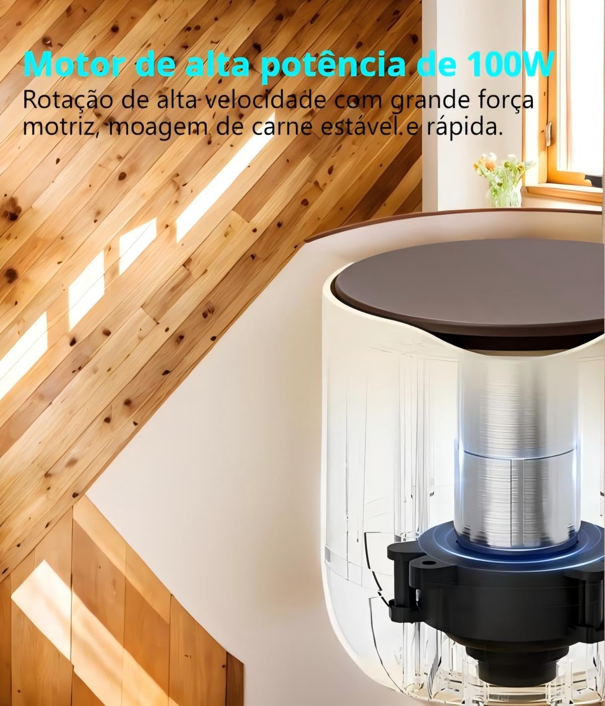 Stainless Steel Mini Food Processor - 304 Grade, 100W Powerful 2600RPM Motor, 600ML High Capacity, USB-C Fast Charging, Multi-Functional Blender & Grinder for Kitchen, Perfect for Smoothies, Baby Food & Meal Prep