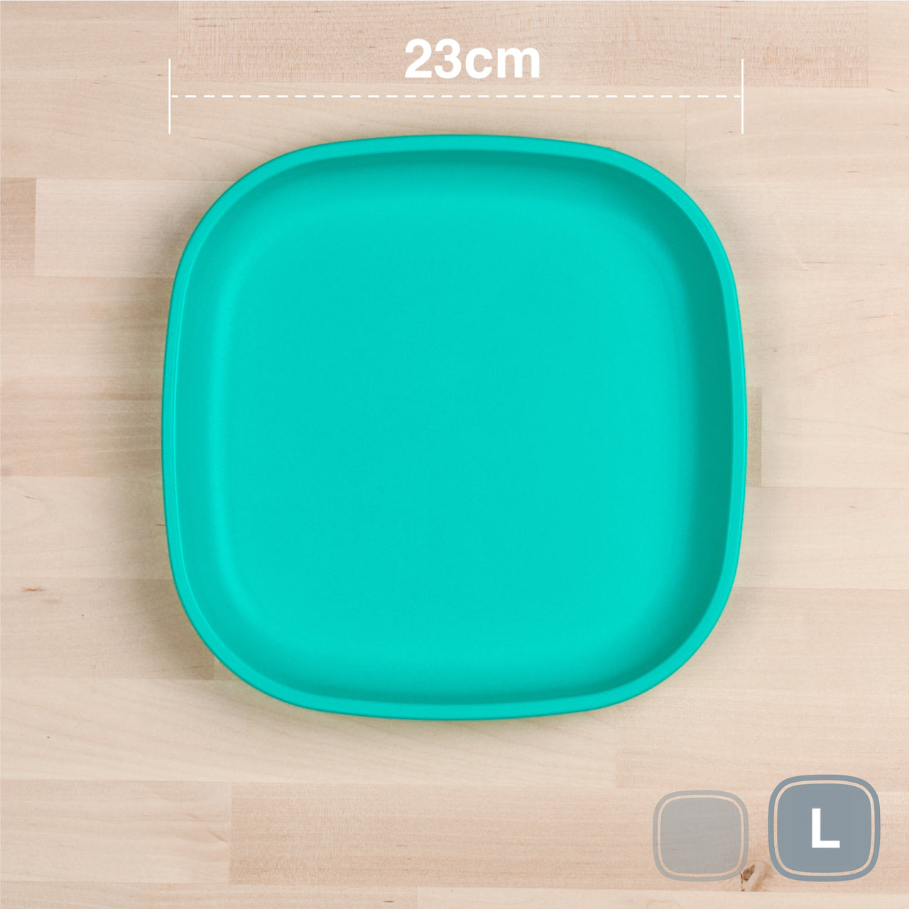 RePlay Recycled Plastic Flat Plate - Large, Durable & Eco-Friendly Dinnerware for Everyday Meals, Picnics, and Outdoor Dining